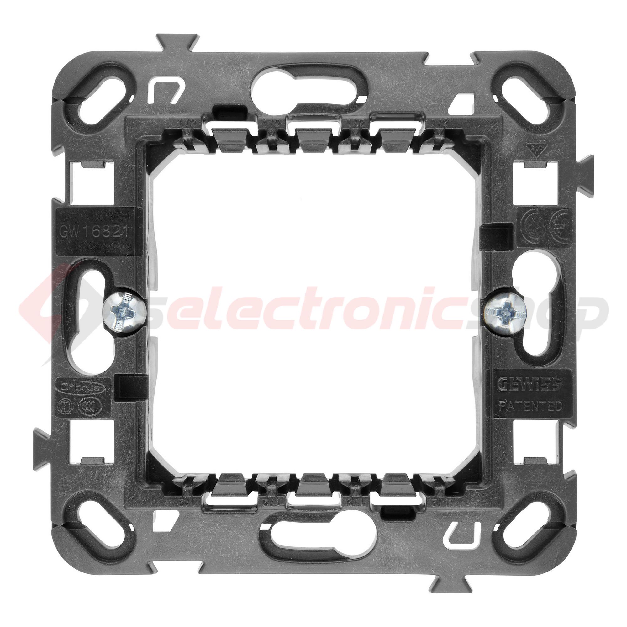 ChoruSmart szerelőkeret körmös süllyesztett vízszintes és függőleges 2M/vízsz. karmos GEWISS - GW16821
