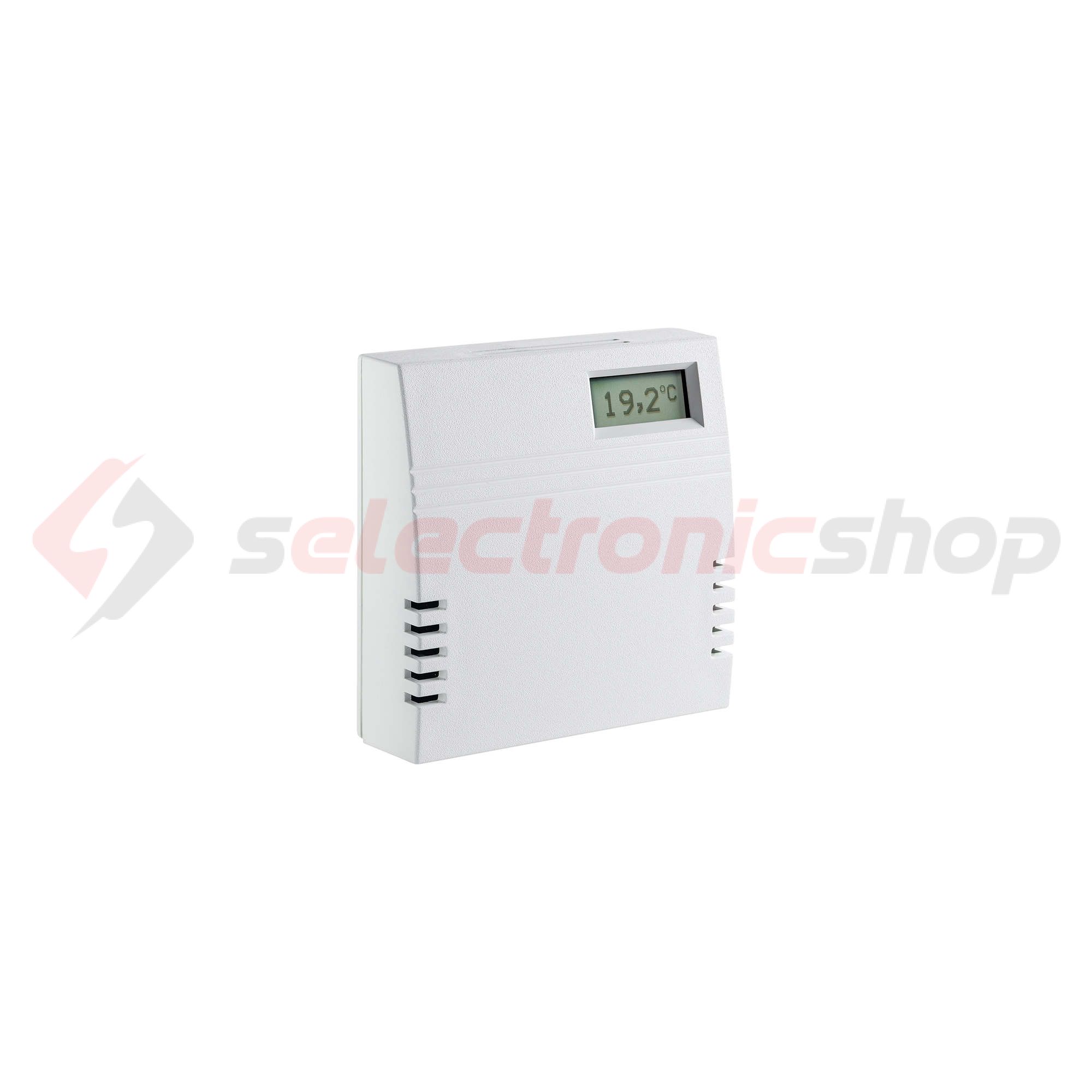 CO2+VOC hőérzékelő terem aktív 2x0..10V 0-50°C 0-2000ppm-CO2 IP30 WRF04 CO2 temp LCD VV Thermokon - 423731
