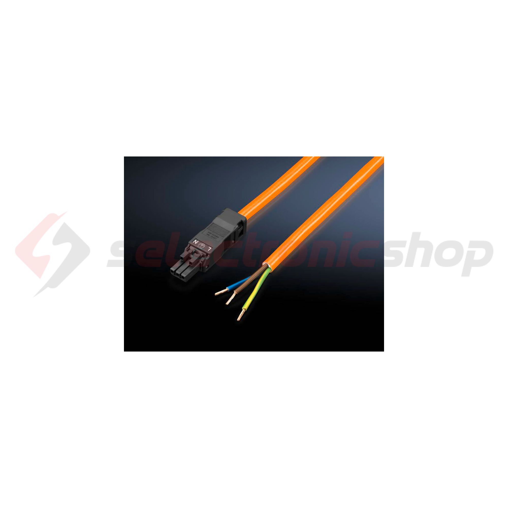 Csatlakozóvezeték LED -hez(5db) 3x 1.5mm2 3m profildugó- érvéghüvely SZ Rittal - 2500400