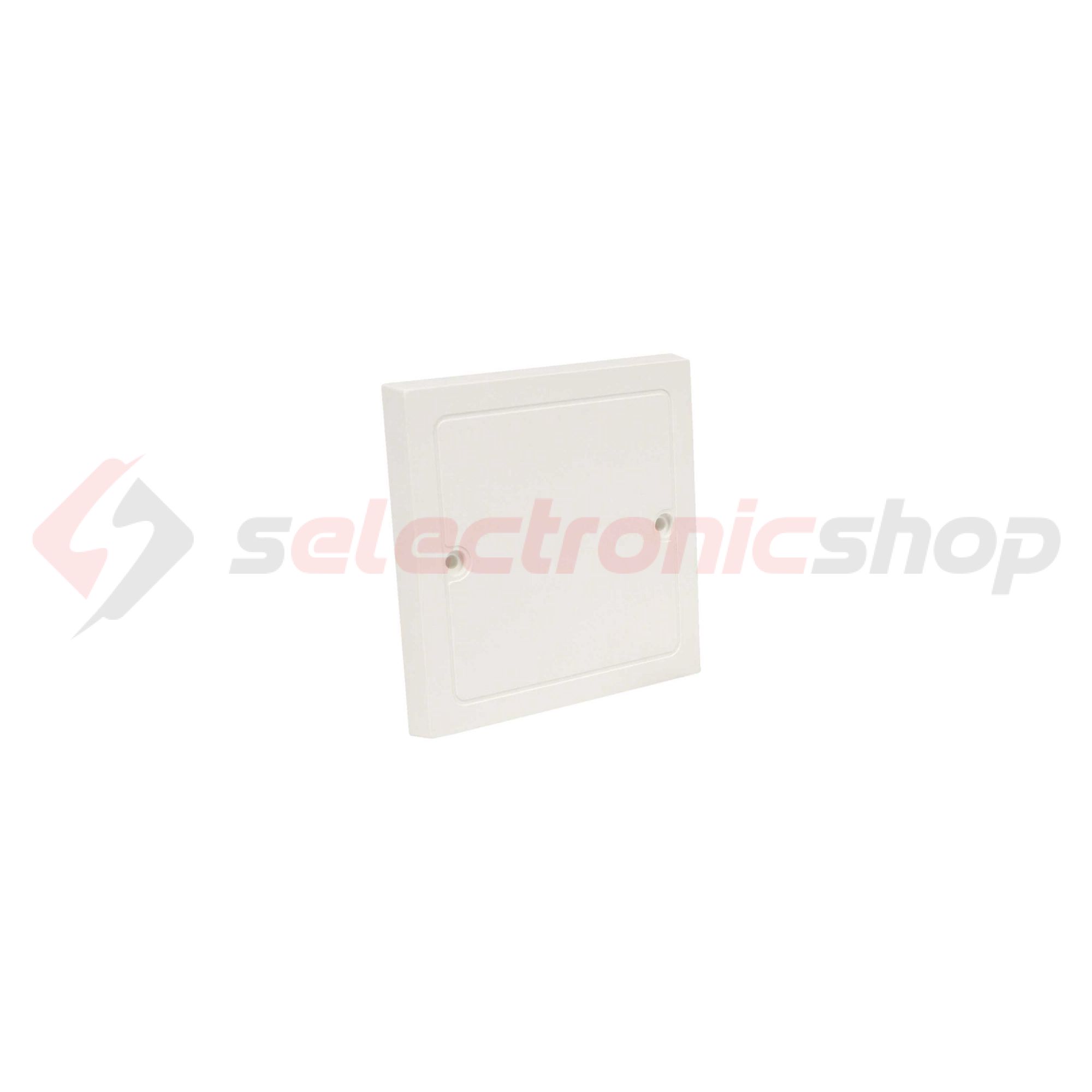 Csatornadoboz-fedél  LK 80/- és LK 80X28/1-hez négyzetes csavaros fehér műanyag 82mmx VLK KOPOS - VLK 80_HB