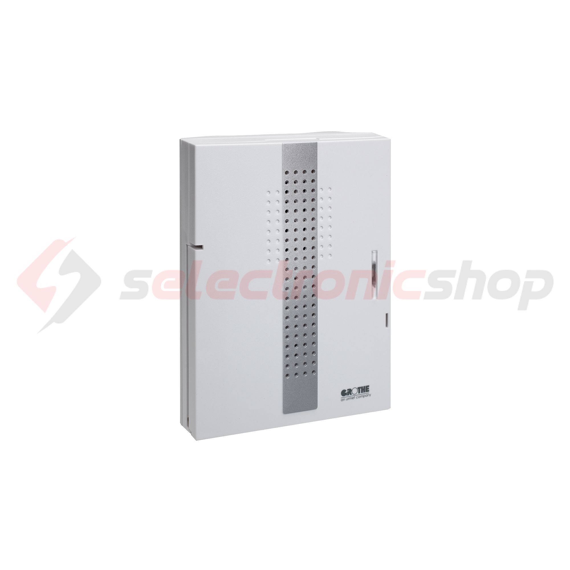 Dallamcsengő vezetékes 17dallam 230VAC v.8-12VAC/DC fehér/ezüst 86dB műanyag CROMA 230A GROTHE - 43175