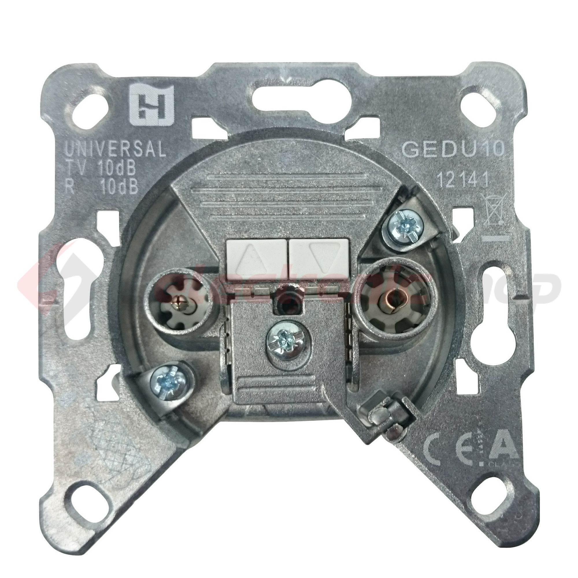 Delta antenna aljzat TV-R süllyesztett 2-kimenet átmenő 10dB/860MHz HIRSCHMANN - GEDU10
