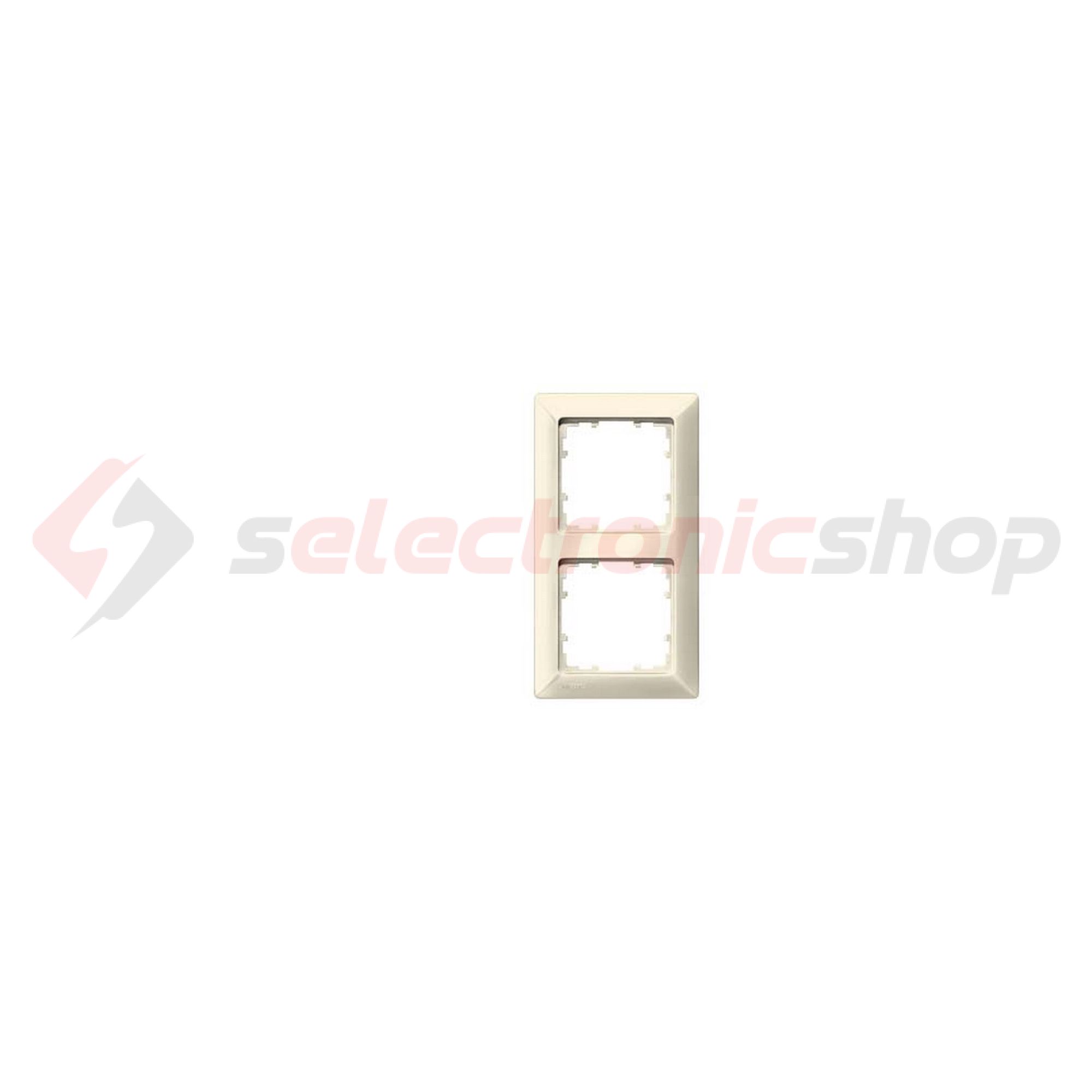 Delta Line 5TG keret 2-es elektrofehér vízszintes és függőleges műanyag SIEMENS - 5TG2582-0