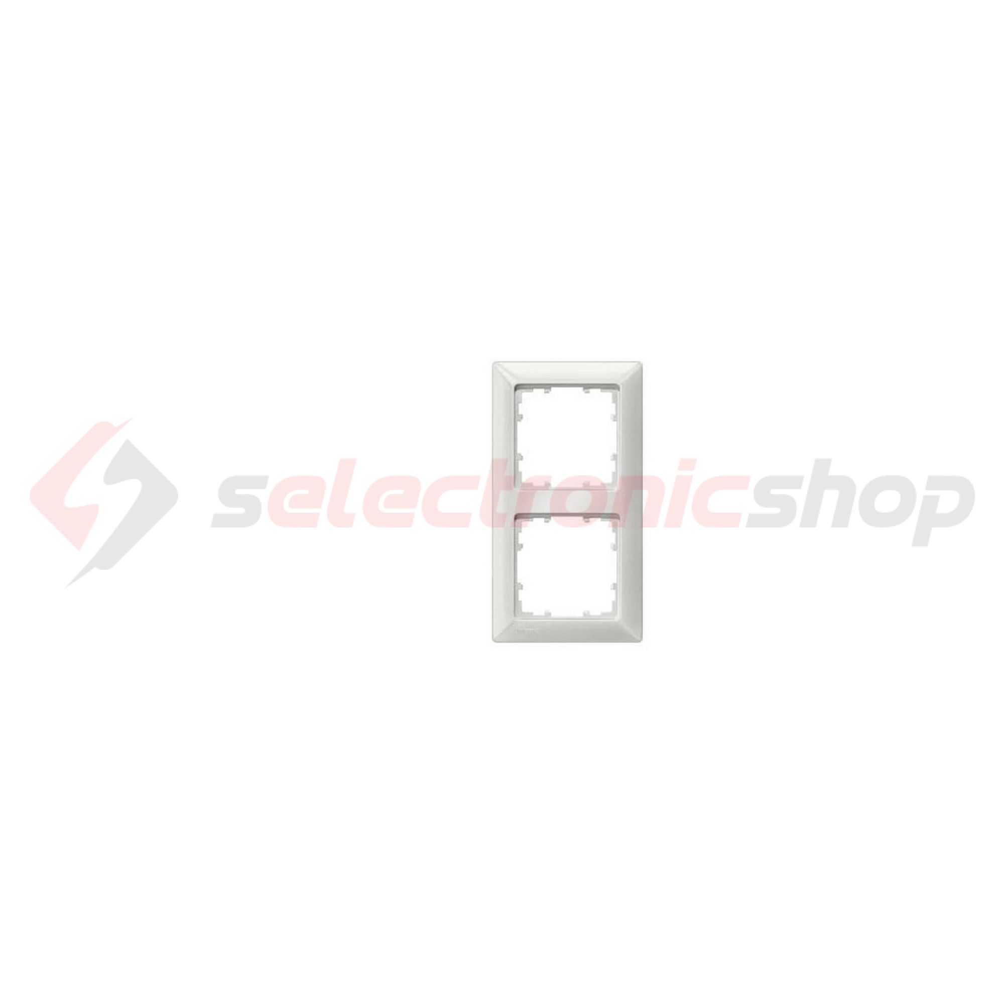 Delta Line 5TG keret 2-es titánfehér vízszintes és függőleges műanyag SIEMENS - 5TG2552-0