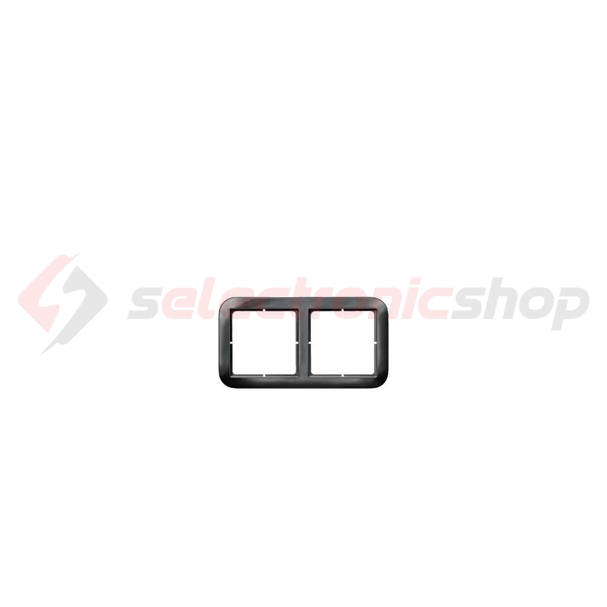 Delta Vita 5TG keret 2-es fém színű vízszintes és függőleges műanyag SIEMENS - 5TG1152