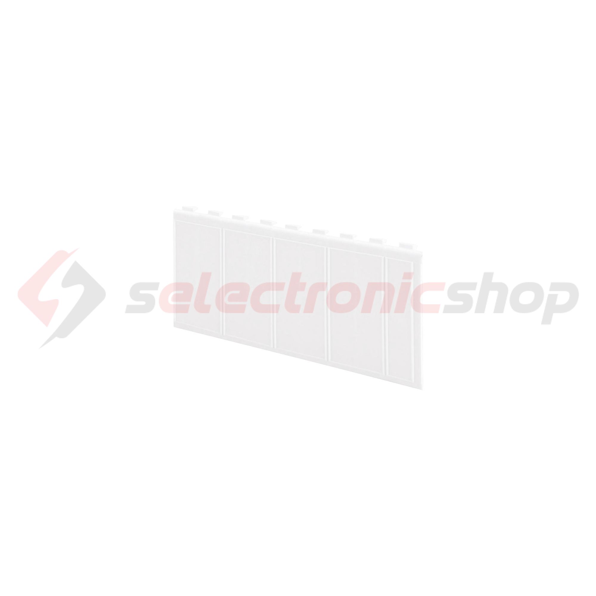 DIN modultakaró kiselosztókhoz 4,5M fehér műanyag fehér 6.5M 81mm x 47mm 40CD GEWISS - GW40467