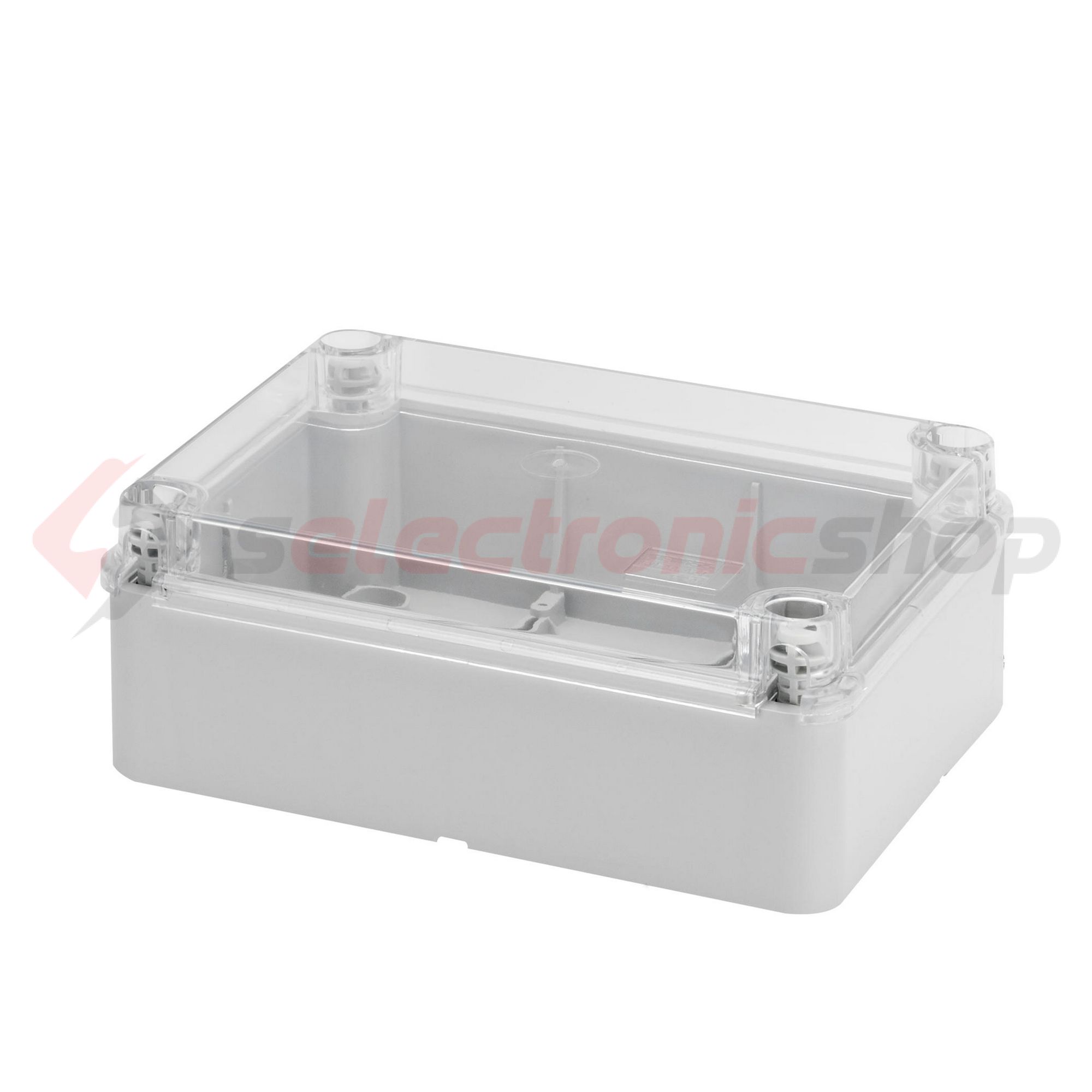 Doboz falonkívüli átlátszó fedéllel műanyag 200mm x 254mm-hossz 98mm IP56 szürke 44CE GEWISS - GW44428