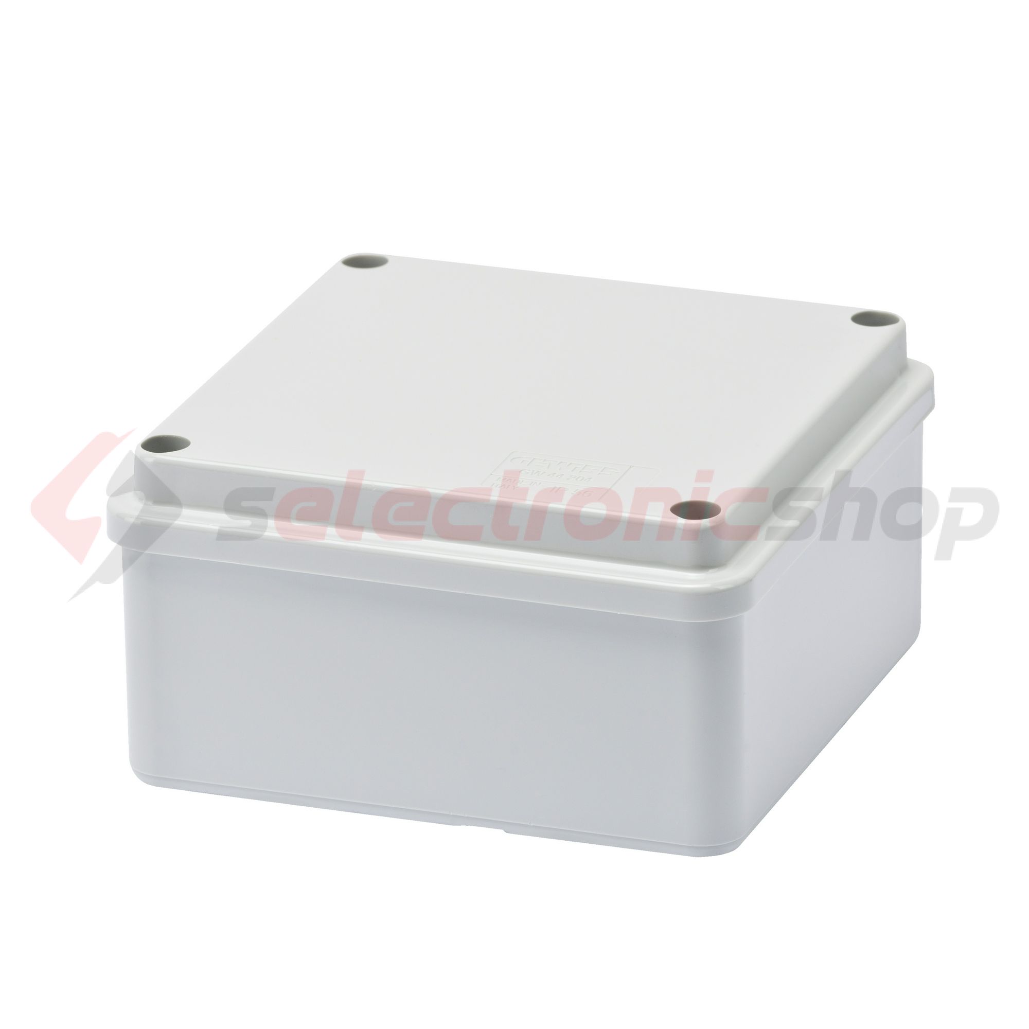 Doboz falonkívüli d29 fém csavarral műanyag 109mm x 109mm-hossz 58mm IP56 szürke 44CE GEWISS - GW44204