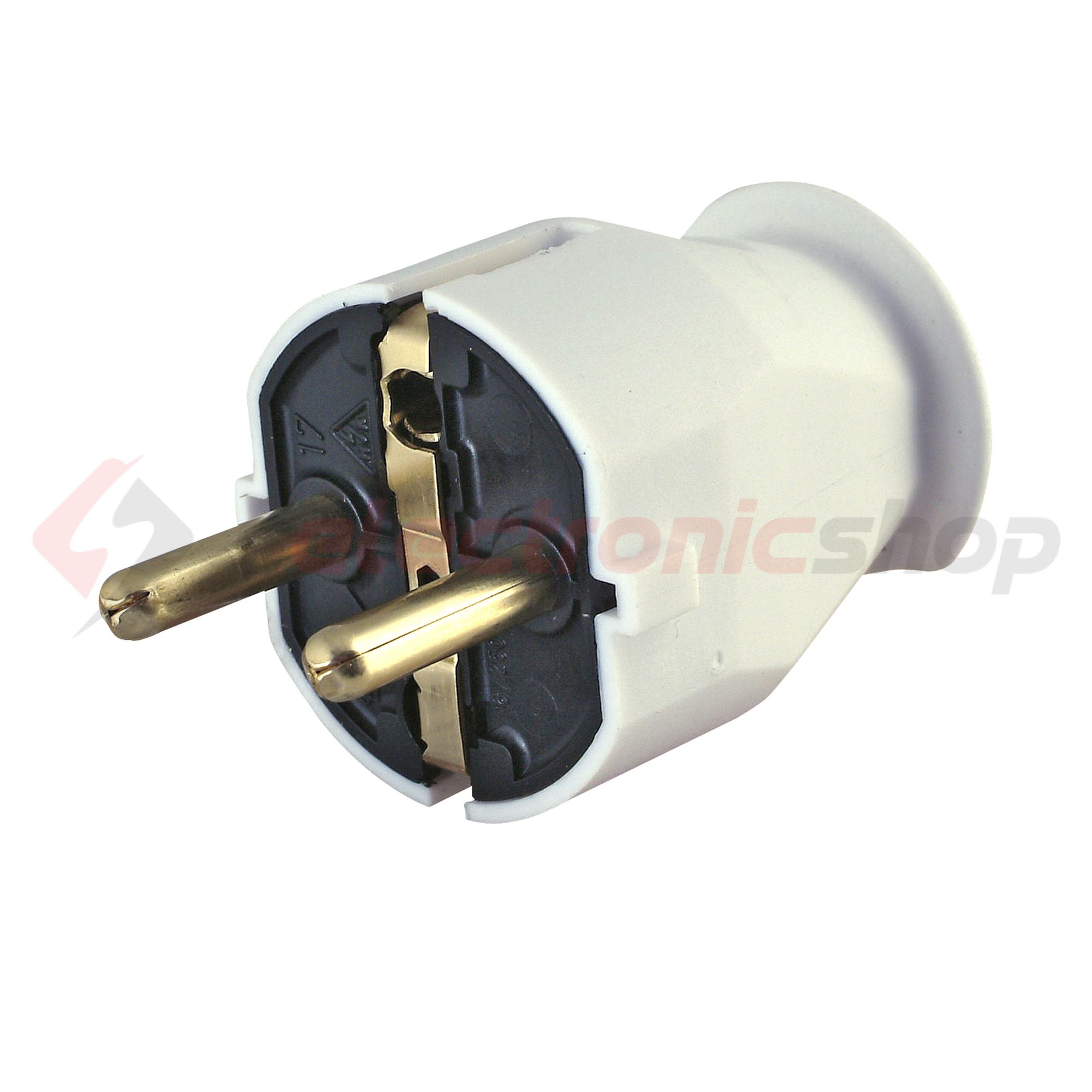 Dugvilla egyenes 250V fehér műanyag csavaros IP20 Kopp - 175702000