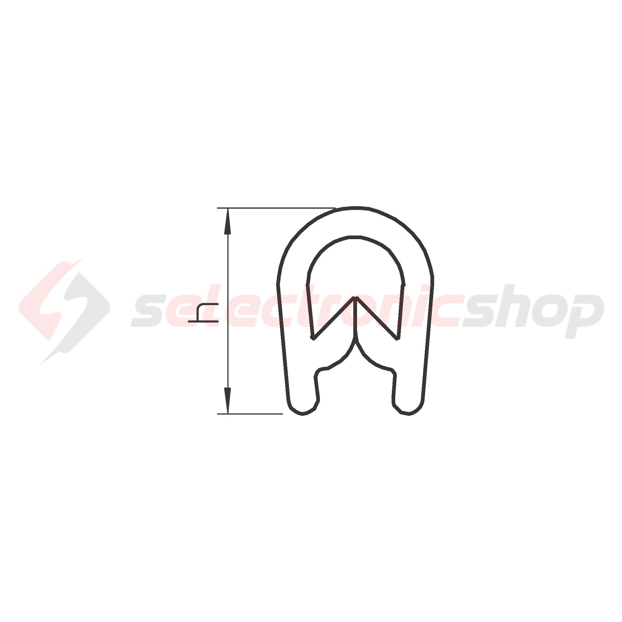 Élvédő szalag 1-4mm lemezhez 10m  KSB 4 PVC OBO-BETTERMANN - 6072895