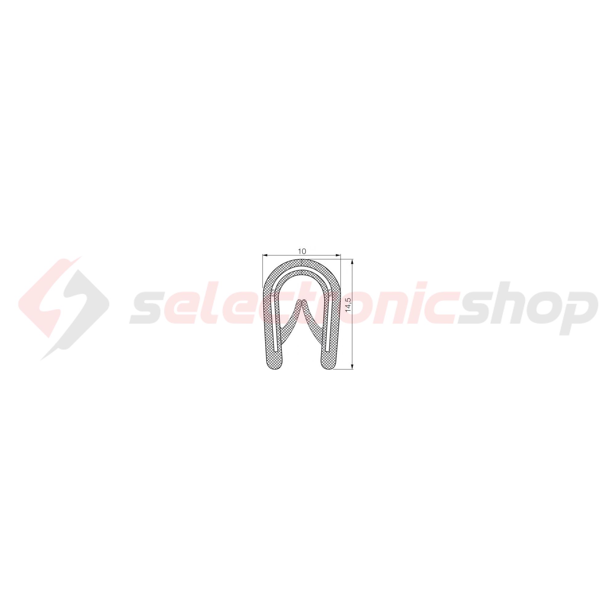 Élvédő szalag 1-4mm lemezhez 10m univerzális-hoz 14.5mm x 10mm x 10000mm Habermann - 145078