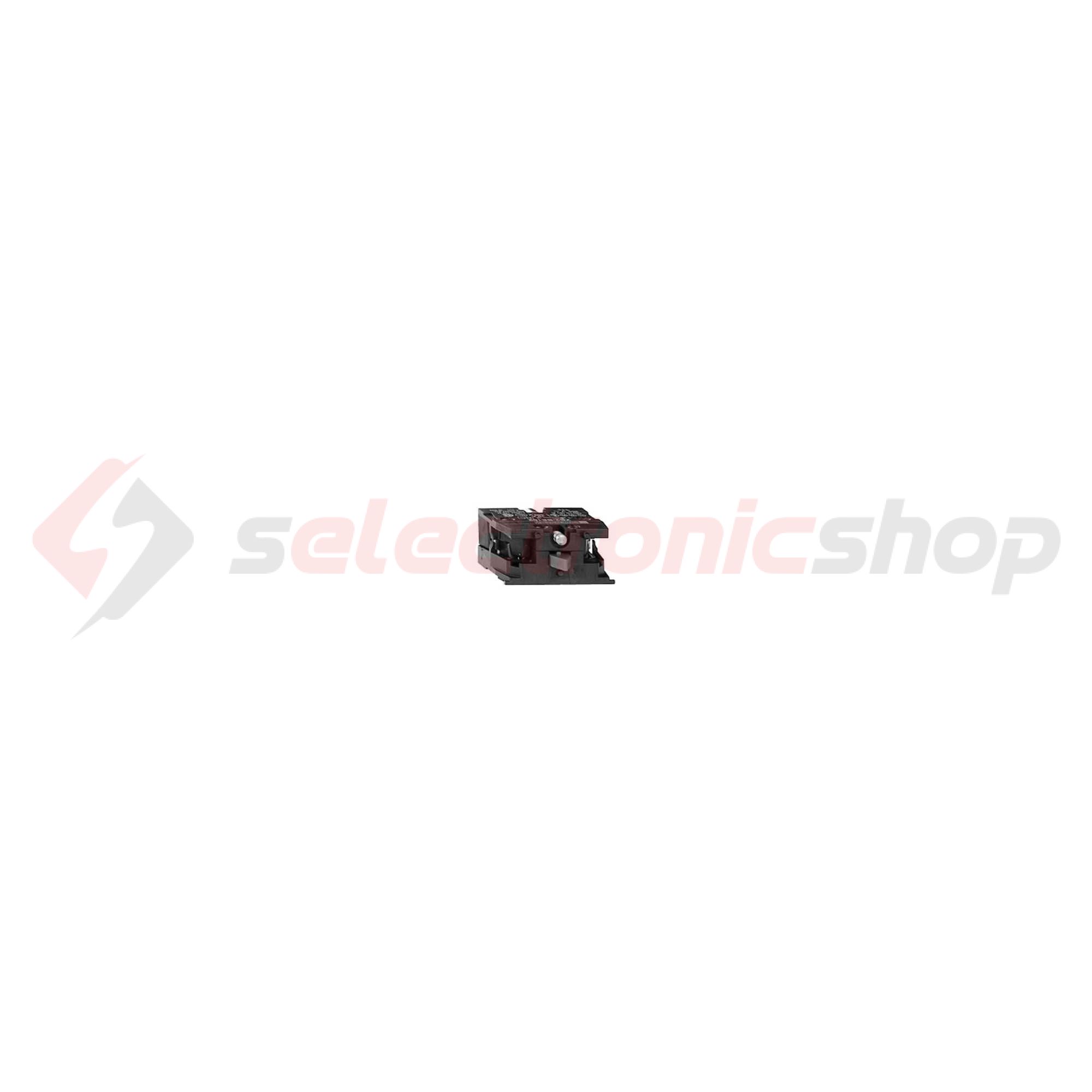 Érintkezőblokk függőkapcsolóhoz előlapra rádugható/beépíthető 1-z csavaros Harmony XAC Schneider - ZB2BE101