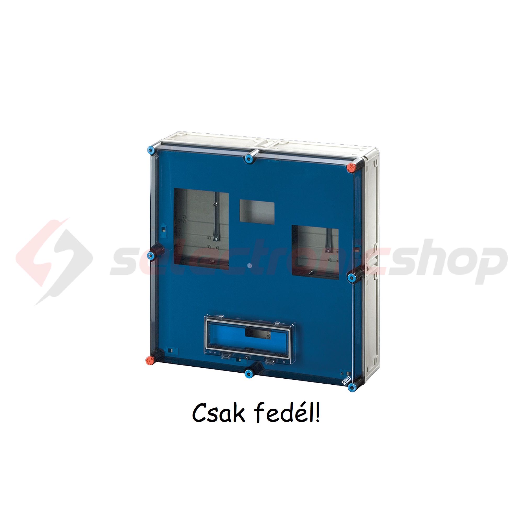 Fedél csapófedeles átlátszó 600mmx 600mmx műanyag Mi 72861 FED Hensel - 1093438