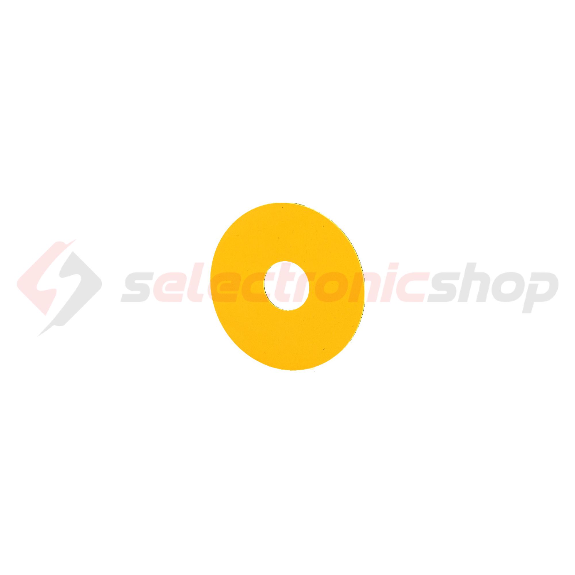 Felirati tábla vészgombhoz üres üres-szimbólummal sárga kerek-forma 90mm-sz 90mm-ma M22-XAK EATON - 216464