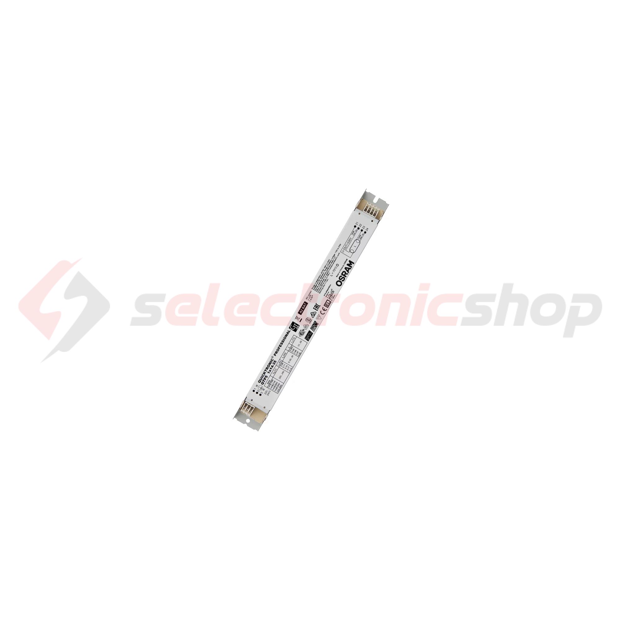 Fénycső előtét 1x14-35W elektronikus multiwatt 220-240V T16 fém tokozás-ház QTP5 1X14…35 LEDVANCE - 4008321329035