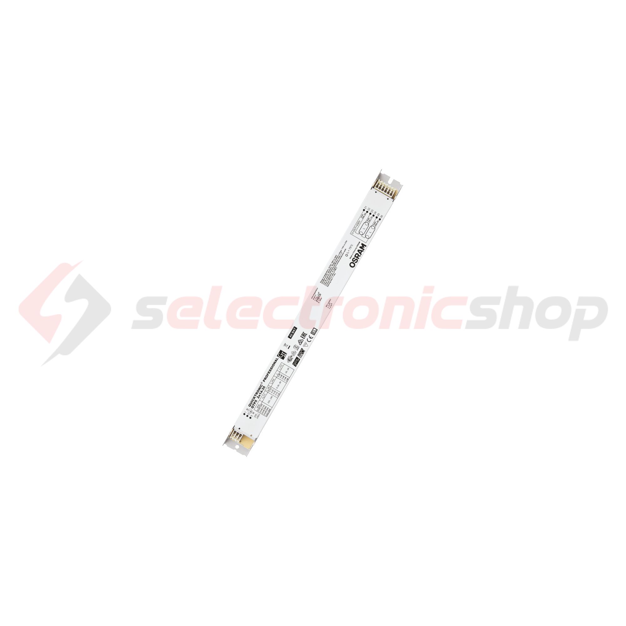 Fénycső előtét 2x14-35W elektronikus multiwatt 220-240V T16 fém tokozás-ház QTP5 2X14…35 LEDVANCE - 4008321329073