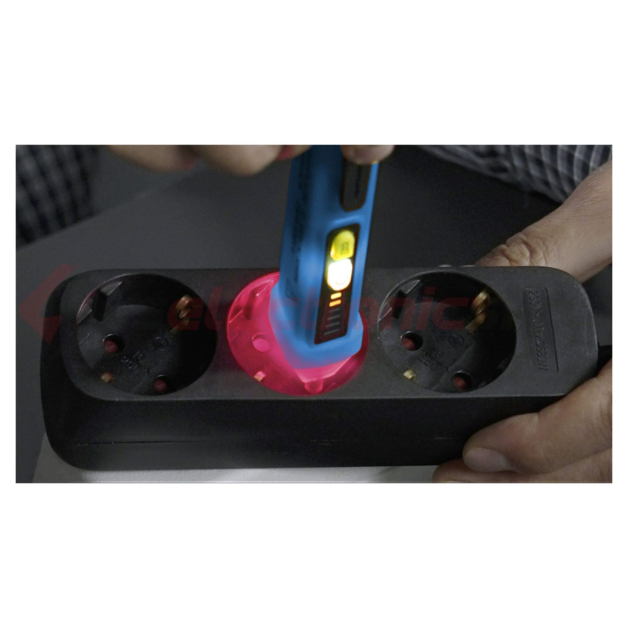 Feszültség teszter érintésmentes 12-1000VAC elemes fény+hangjelzés Pancontrol - VOLTFINDER