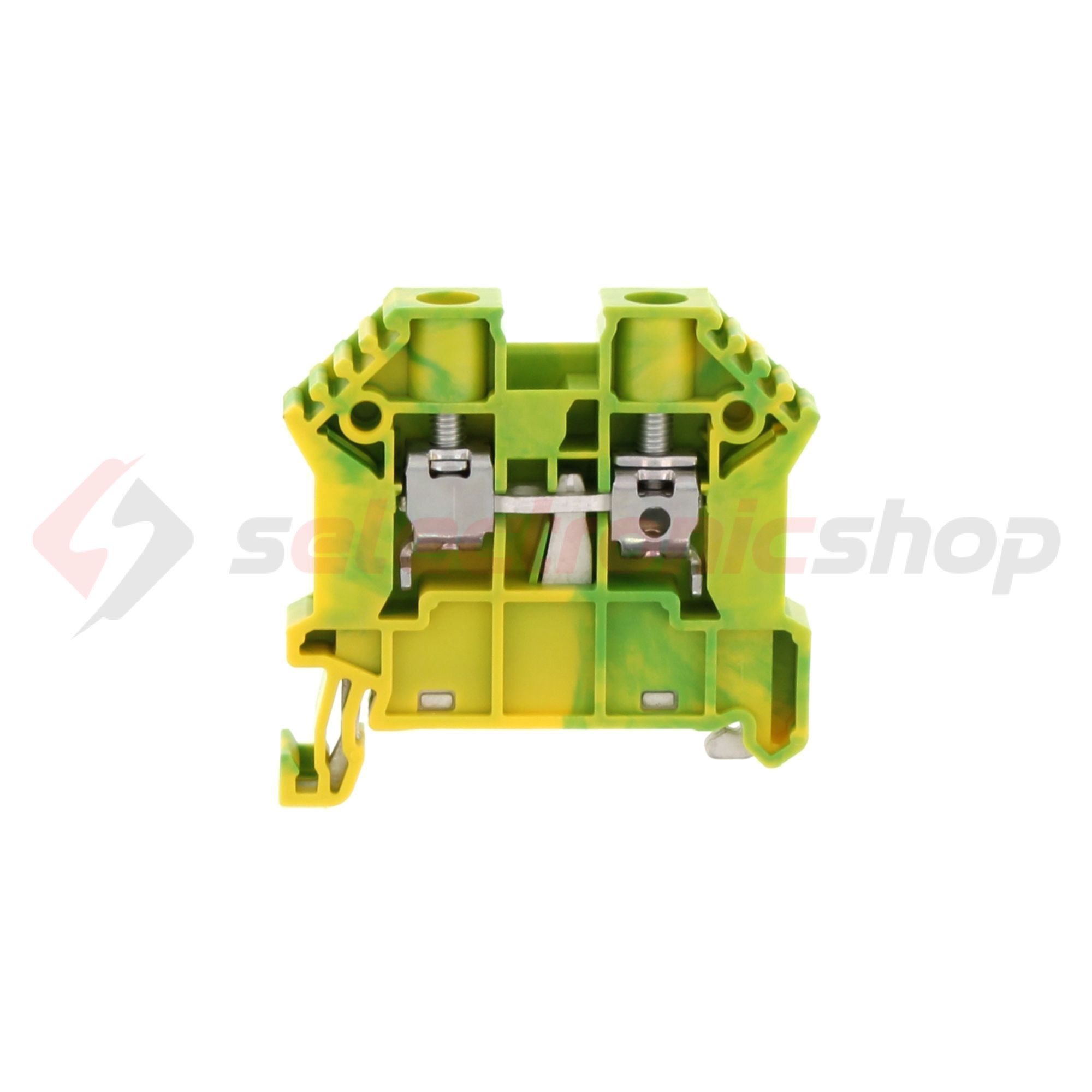 Földelő sorkapocs TS35 1-szintes 0,2-6mm2 zöld-sárga csavaros csavaros SSL 6/2A GNYE CONTA-CLIP - 17111.2