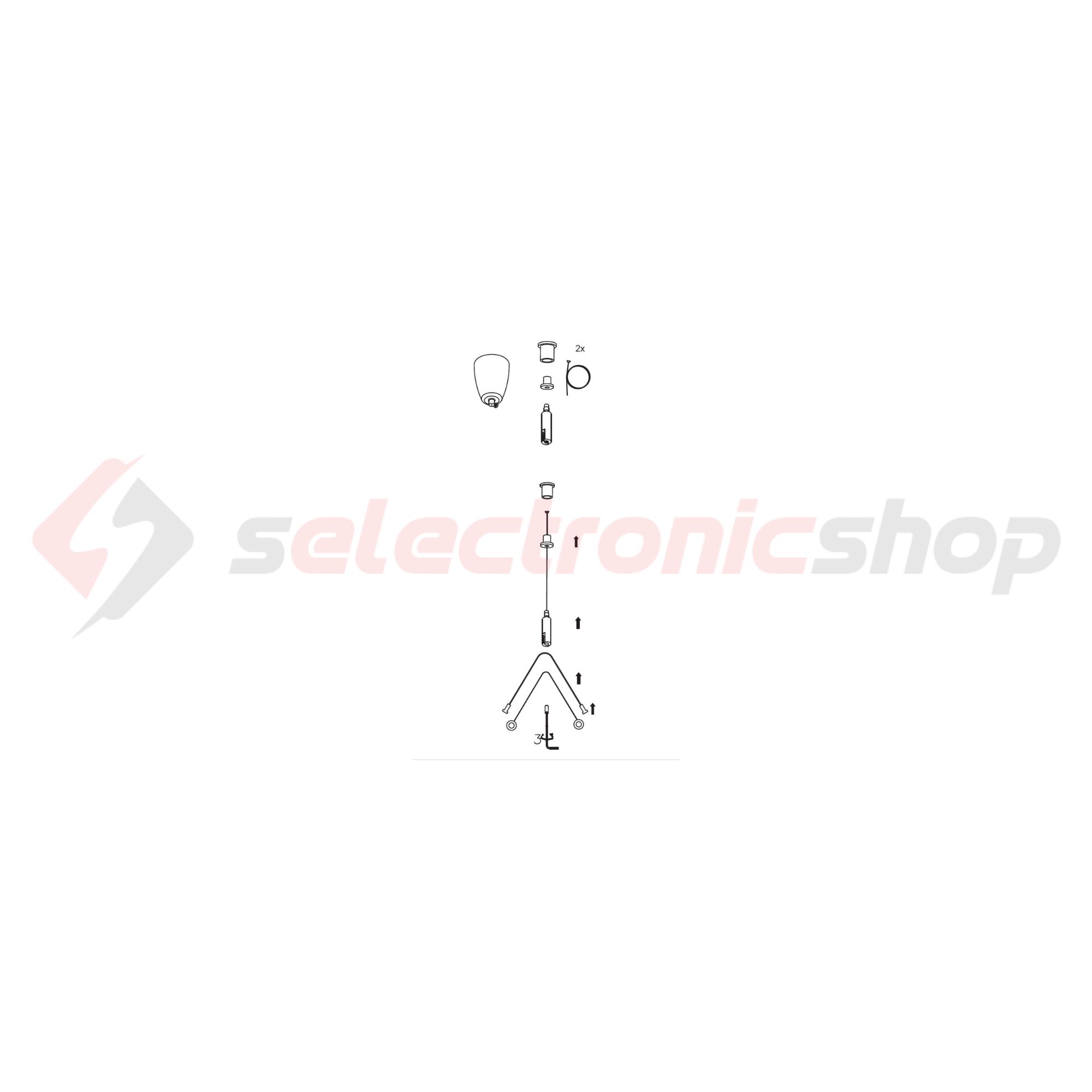 Függesztő univerzális 2-pontos acél ZHUNI2 MODUS