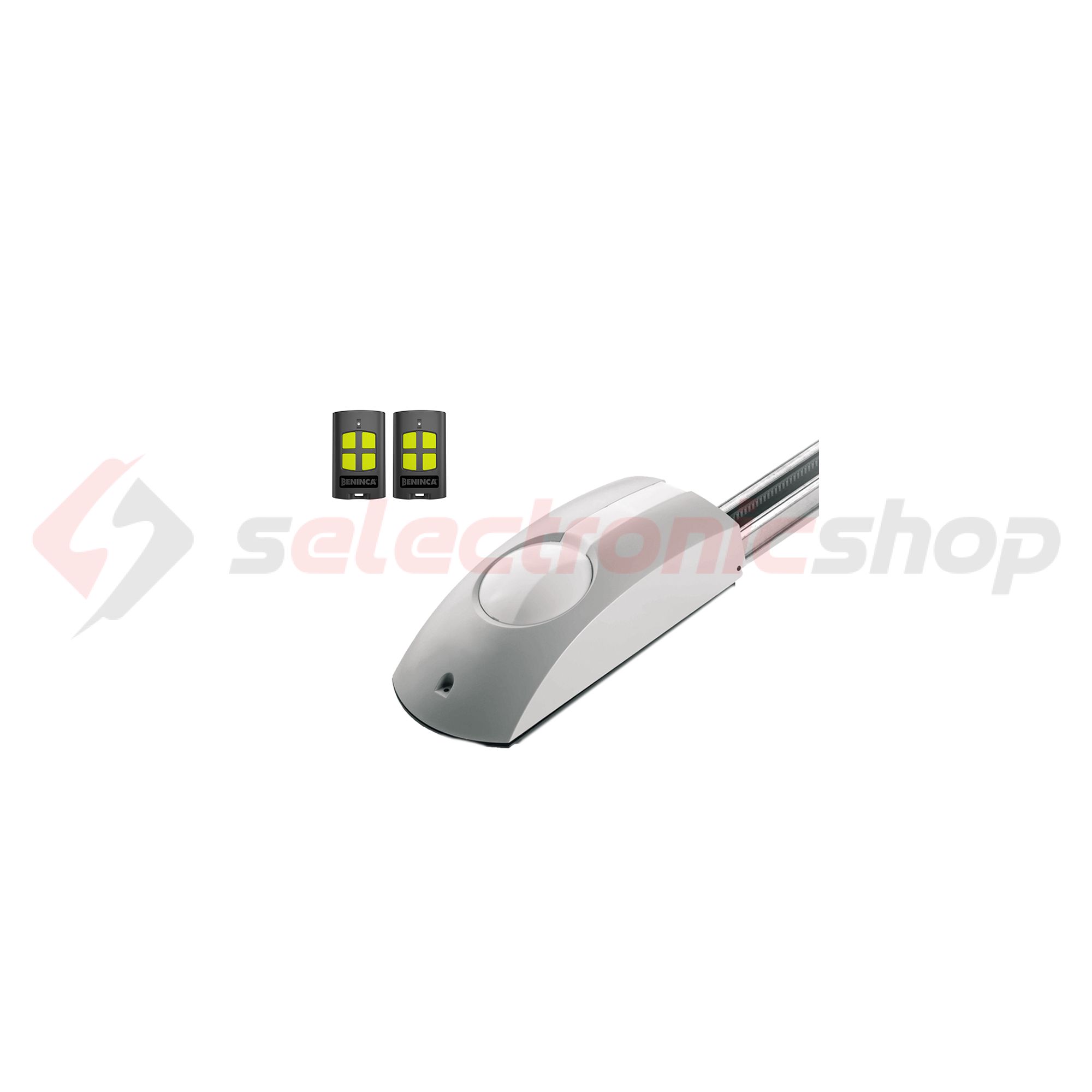 Garázsnyitó szett RF vezérlővel 24VDC-motor bordásszíj+3m sín 230V 600Nmax.húzóerő JM.3 BENINCA - 9592381