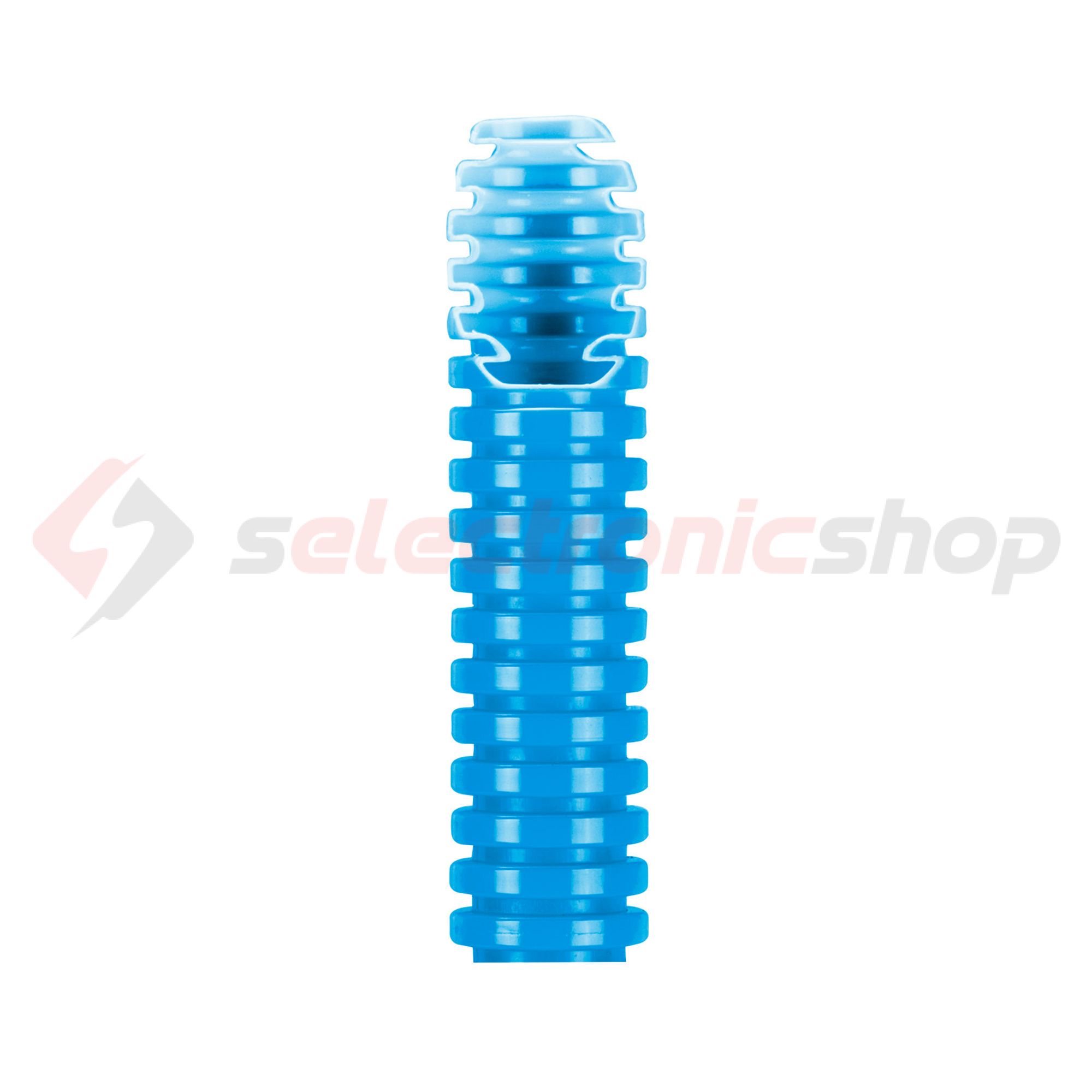 Gégecső lépésálló 100m UV-álló 16mm/ 10.7mm PVC kék hajlítható FK15 GEWISS - DX15416R