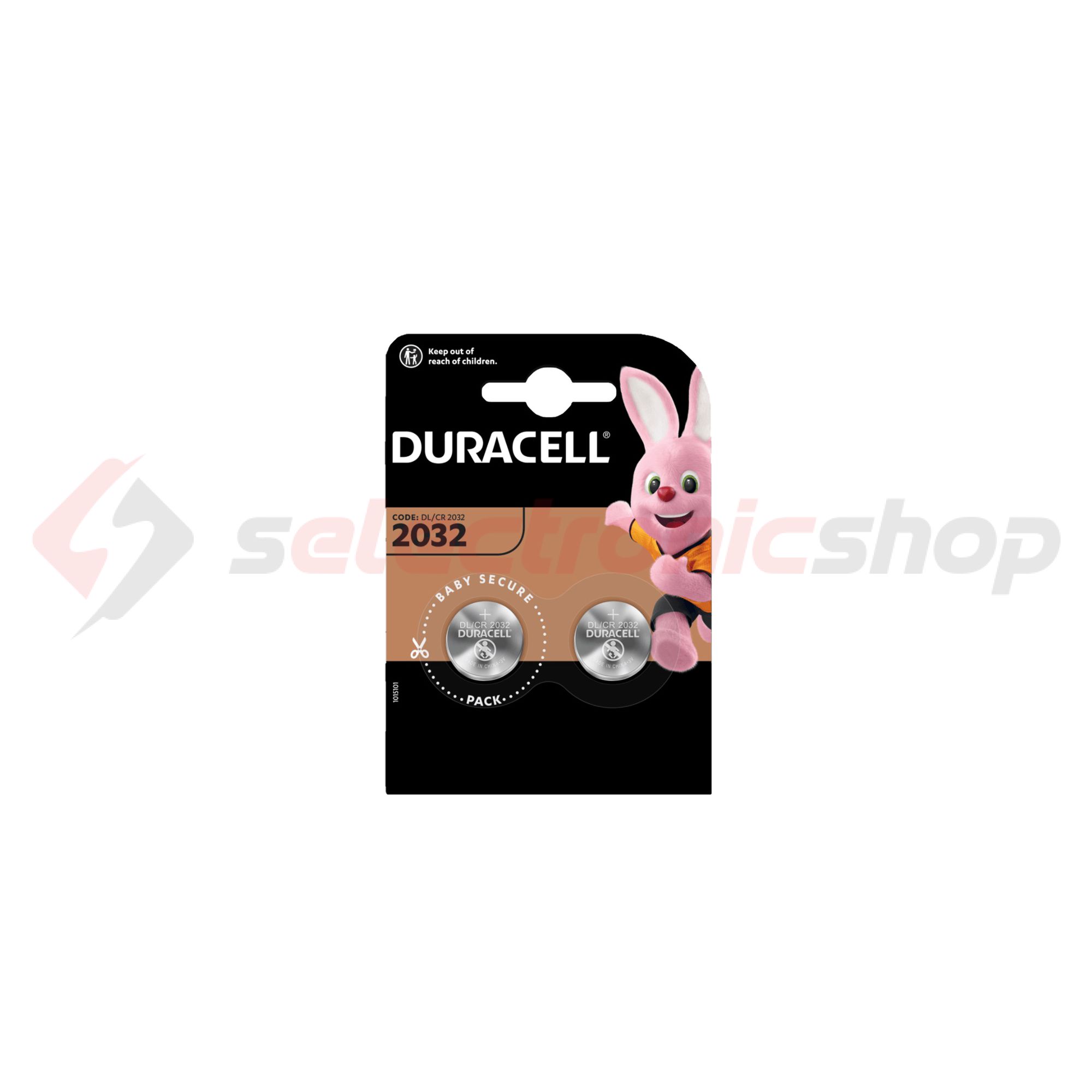 Gombelem 3V lítium CR2032 gombelem 210mAh DURACELL - CR2032B2