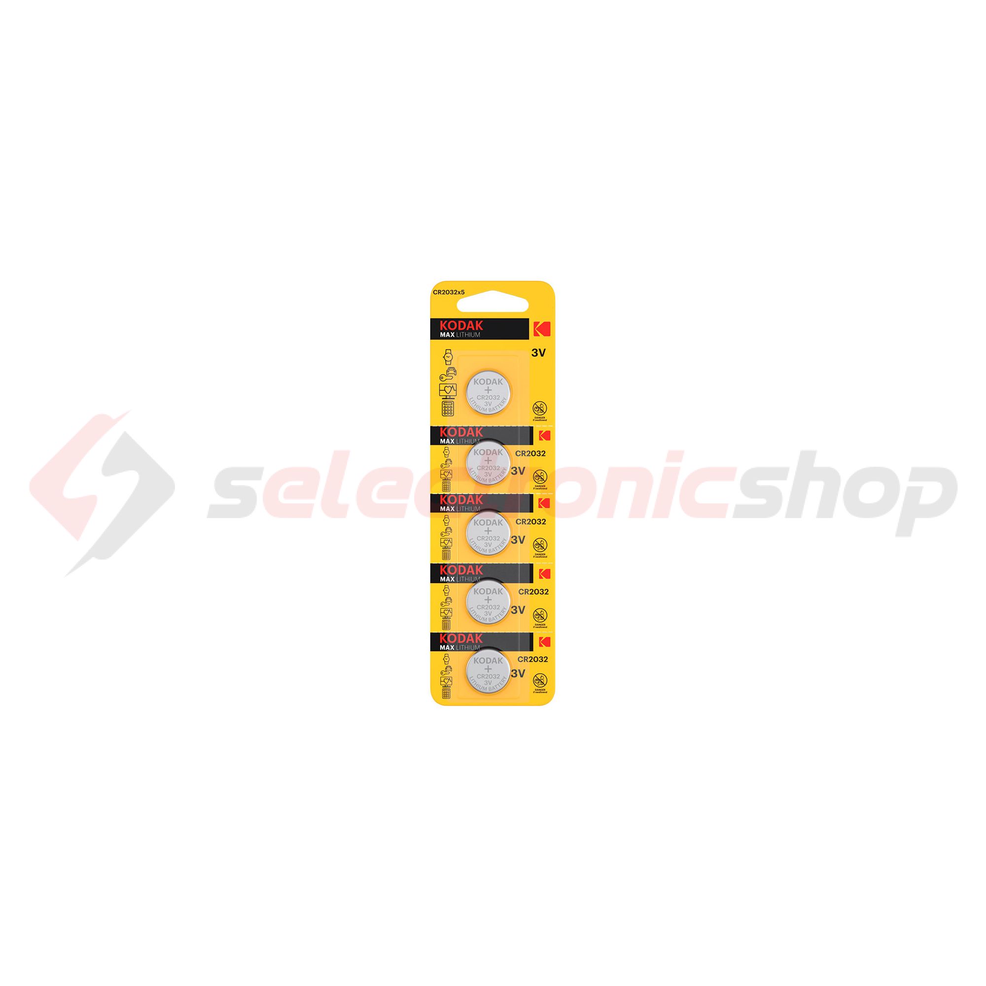 Gombelem CR2016 3V lítium CR2016 gombelem Ultra KODAK - CR2016B5
