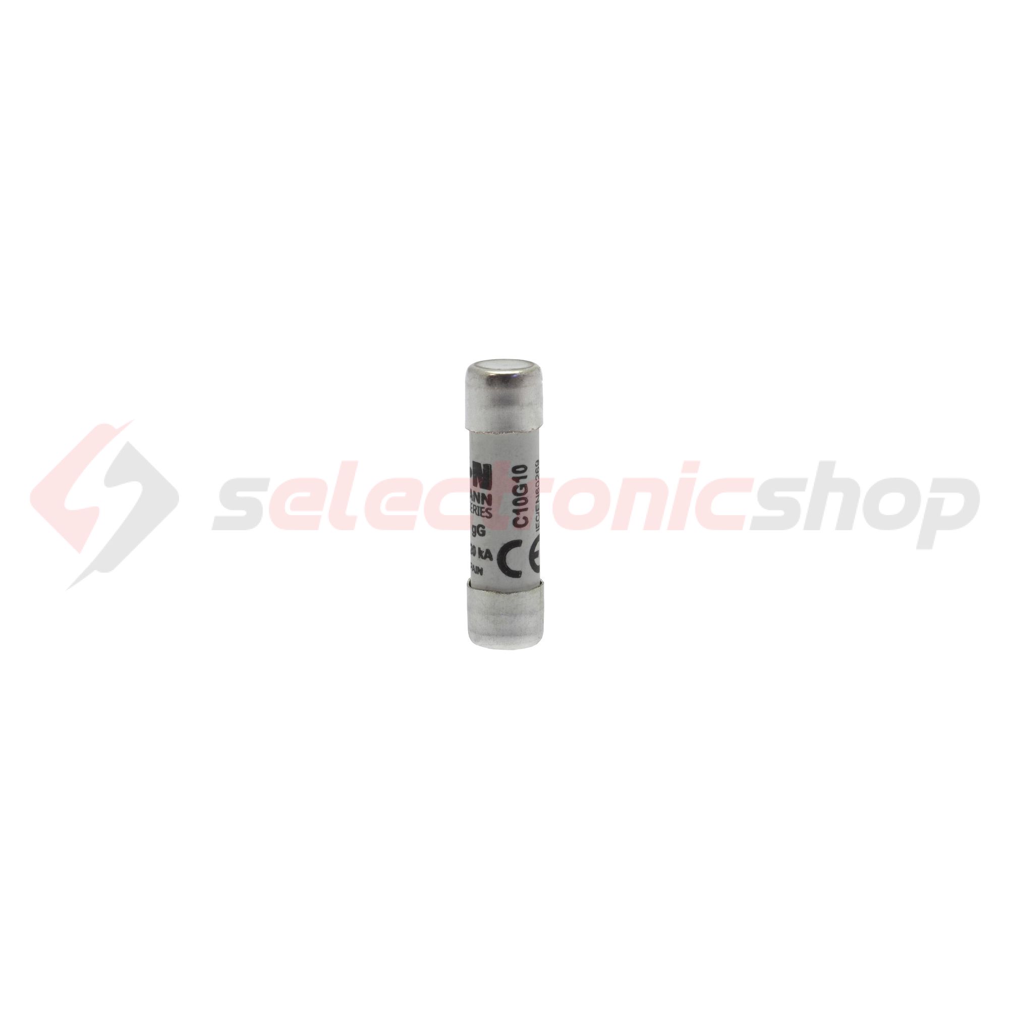 Hengeres biztosítóbetét gG gL/gG 10x38mm 10A 500V AC Bussmann EATON - C10G10