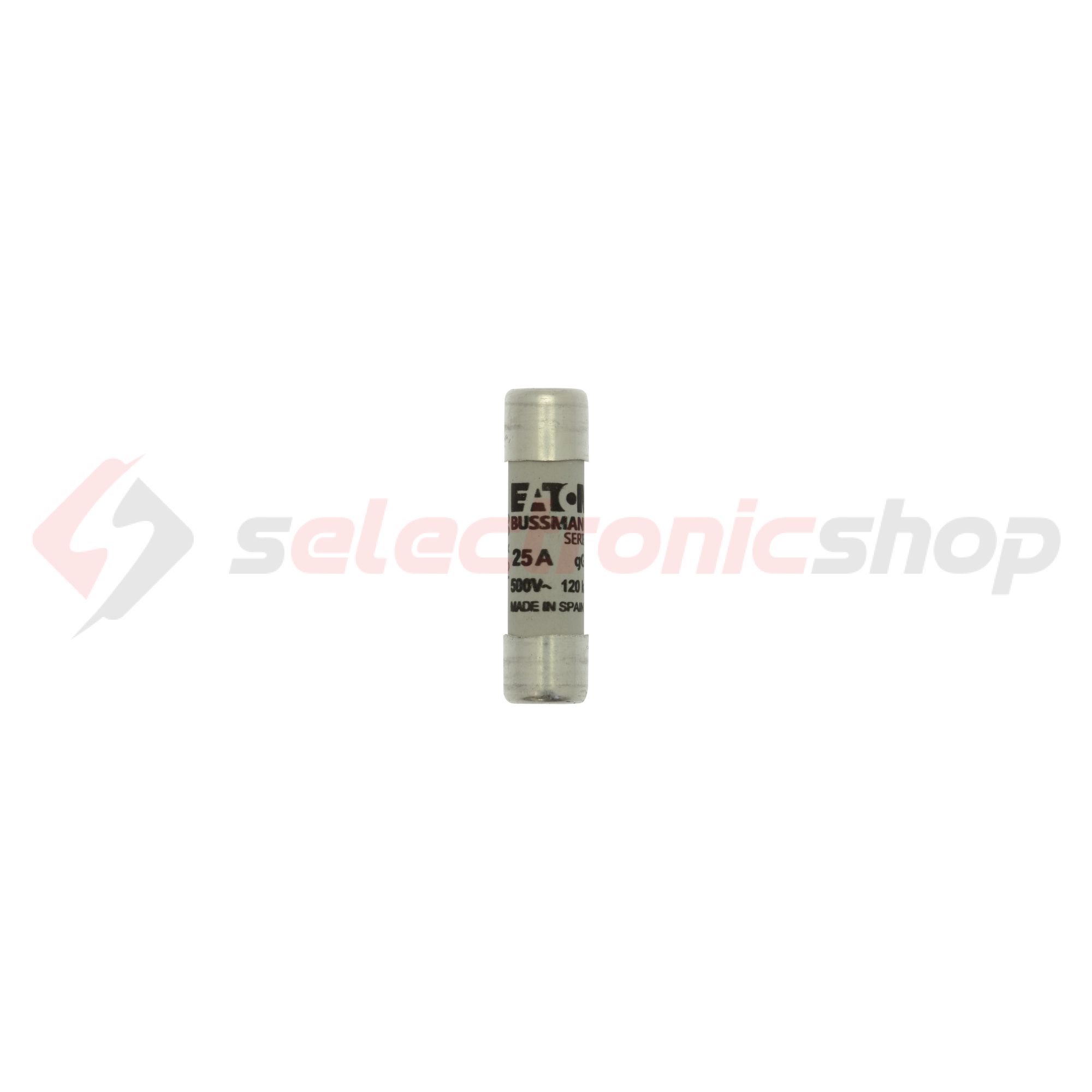 Hengeres biztosítóbetét gG gL/gG 10x38mm 25A 500V AC Bussmann EATON - C10G25