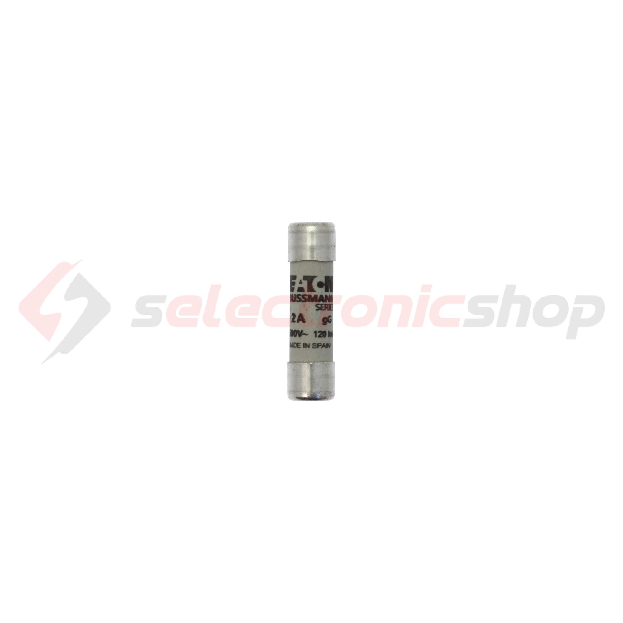 Hengeres biztosítóbetét gG gL/gG 10x38mm 2A 500V AC Bussmann EATON - C10G2