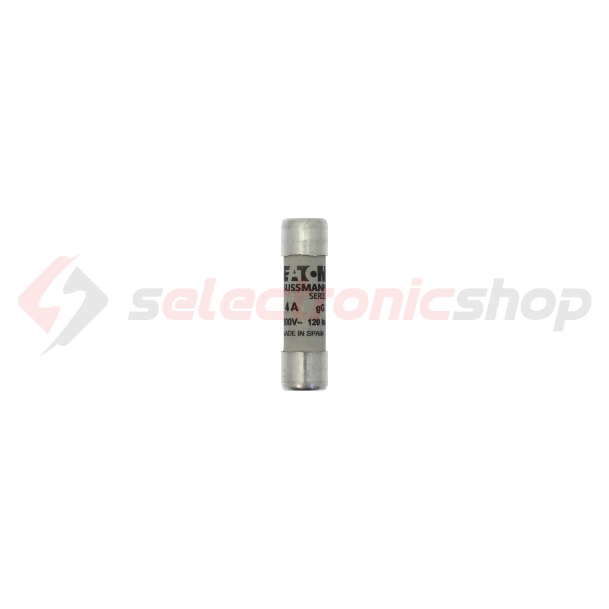 Hengeres biztosítóbetét gG gL/gG 10x38mm 4A 500V AC Bussmann EATON - C10G4