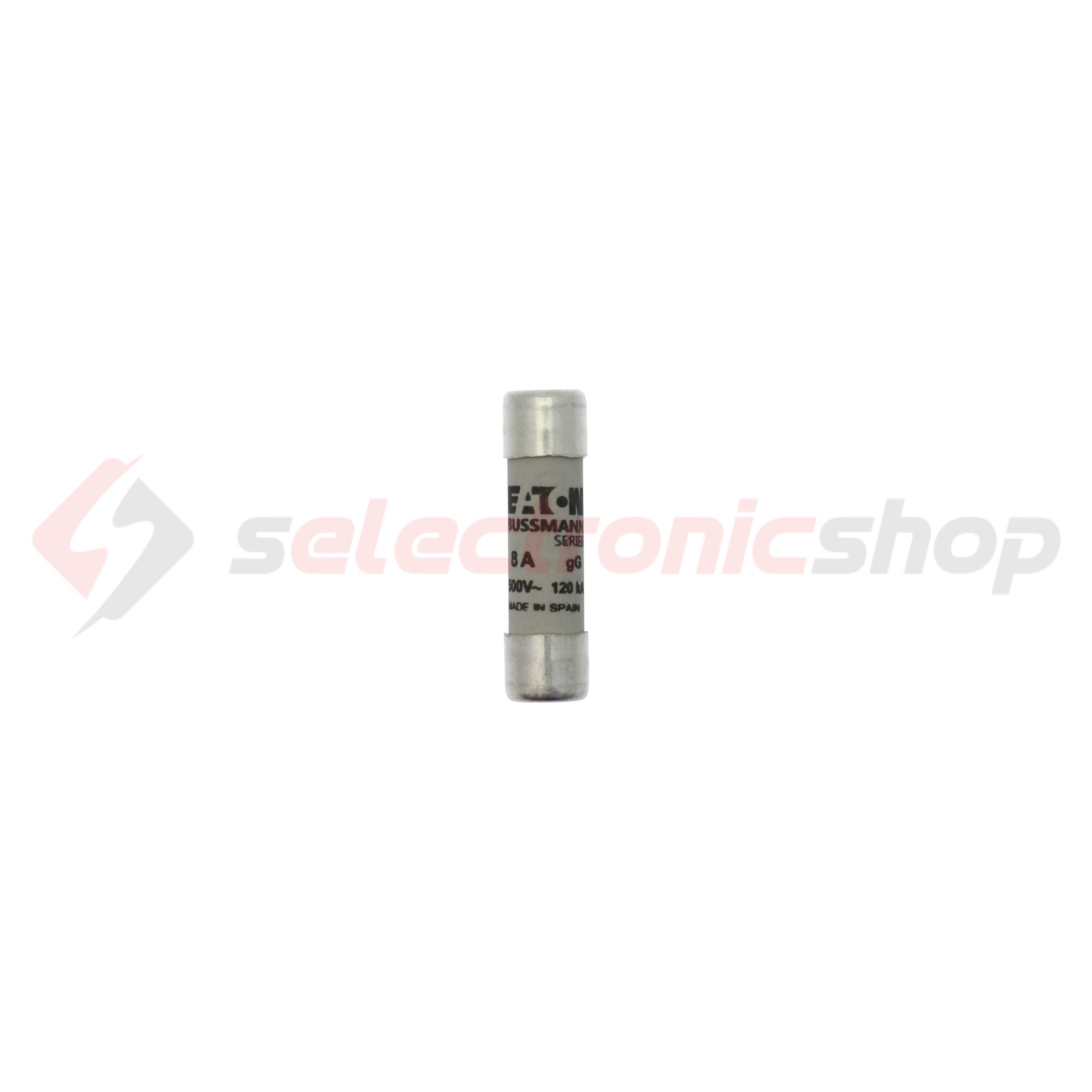 Hengeres biztosítóbetét gG gL/gG 10x38mm 8A 500V AC Bussmann EATON - C10G8