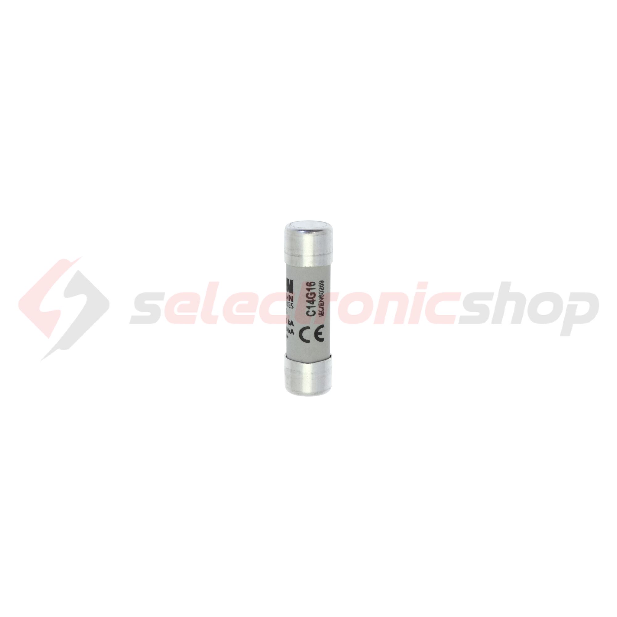 Hengeres biztosítóbetét gG gL/gG 14x51mm 16A 690V AC Bussmann EATON - C14G16