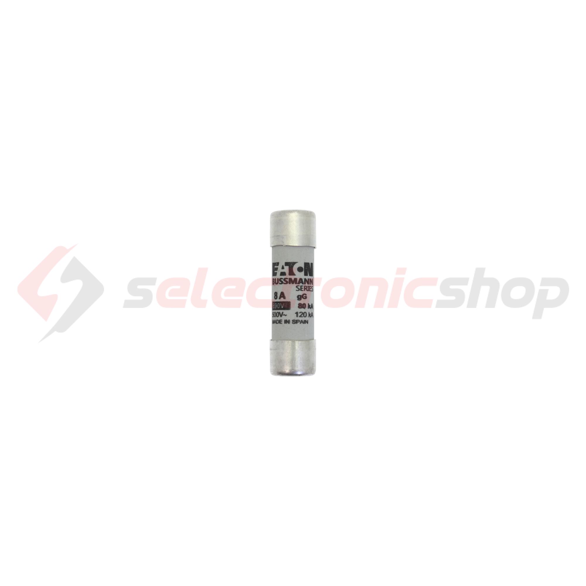 Hengeres biztosítóbetét gG gL/gG 14x51mm 8A 690V AC Bussmann EATON - C14G8