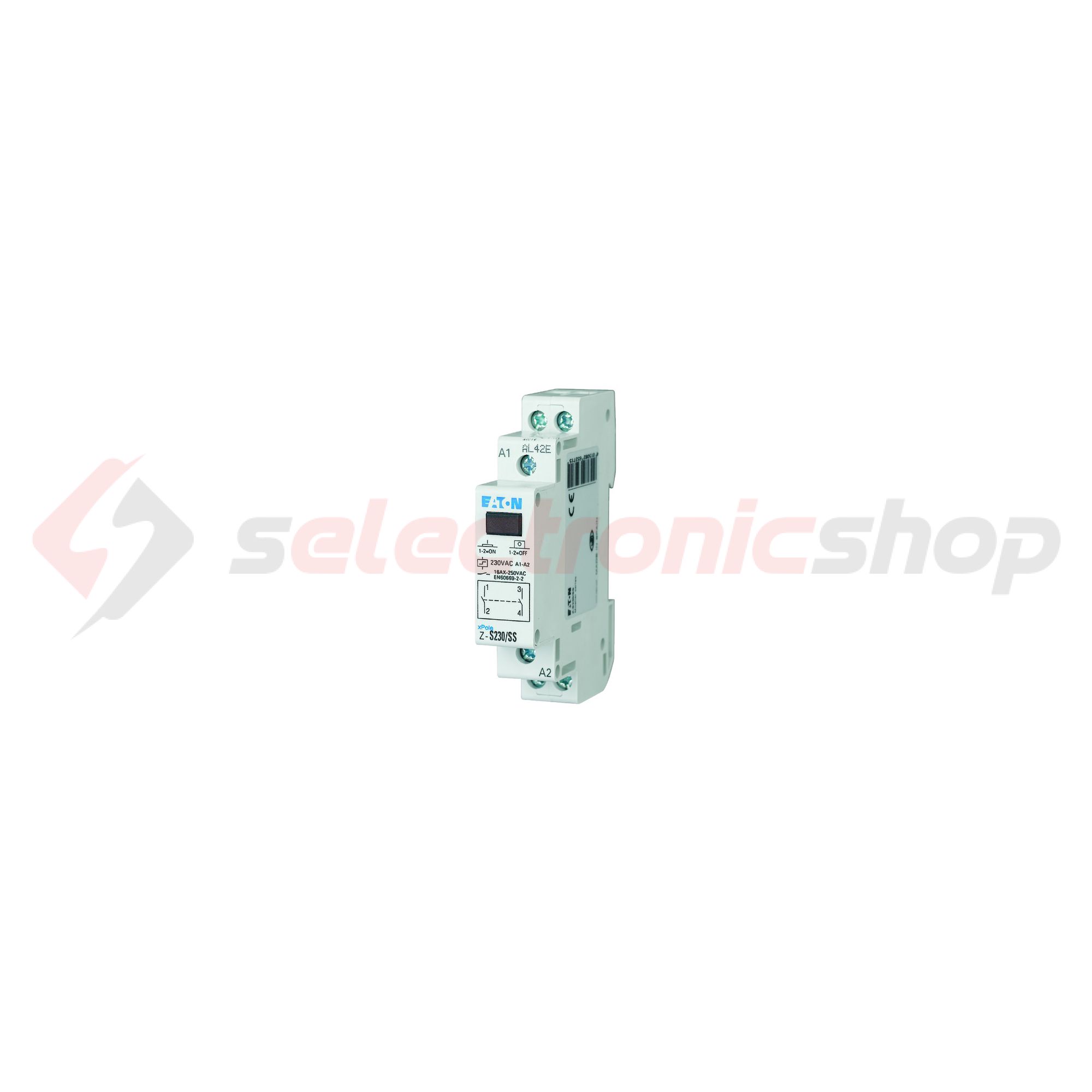 Impulzuskapcsoló sorolható 16A 230V/ AC-műk. 2-z 1M Z-S230/SS EATON - 265271