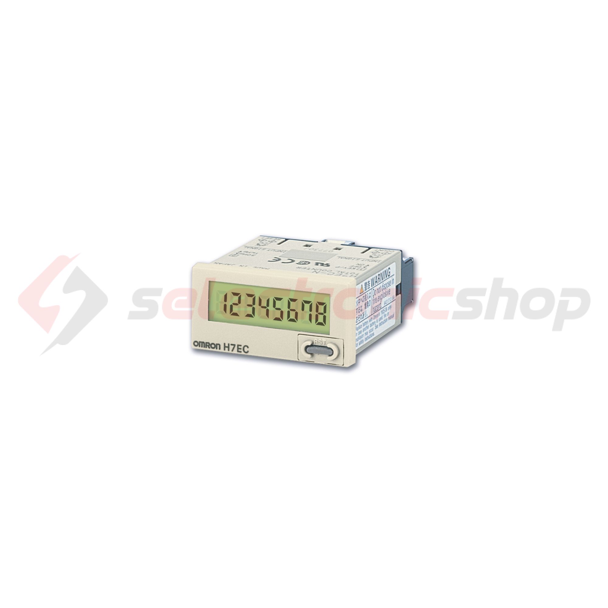 Impulzusszámláló összegző kontaktus bemenet előlapba 7digit 30Hz H7EC-N OMRON - 672687