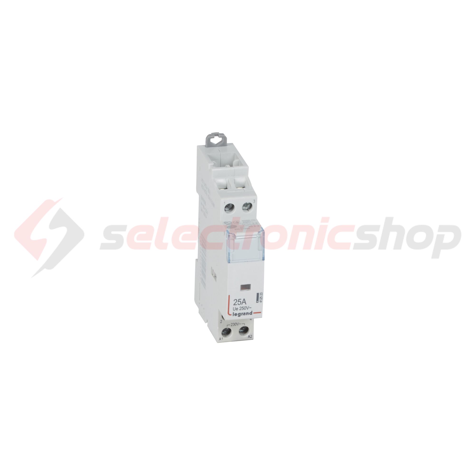 Installációs kontaktor sorolható 25A 250V AC 2-z 195-253V AC-műk 1mod CX3 LEGRAND - 412523
