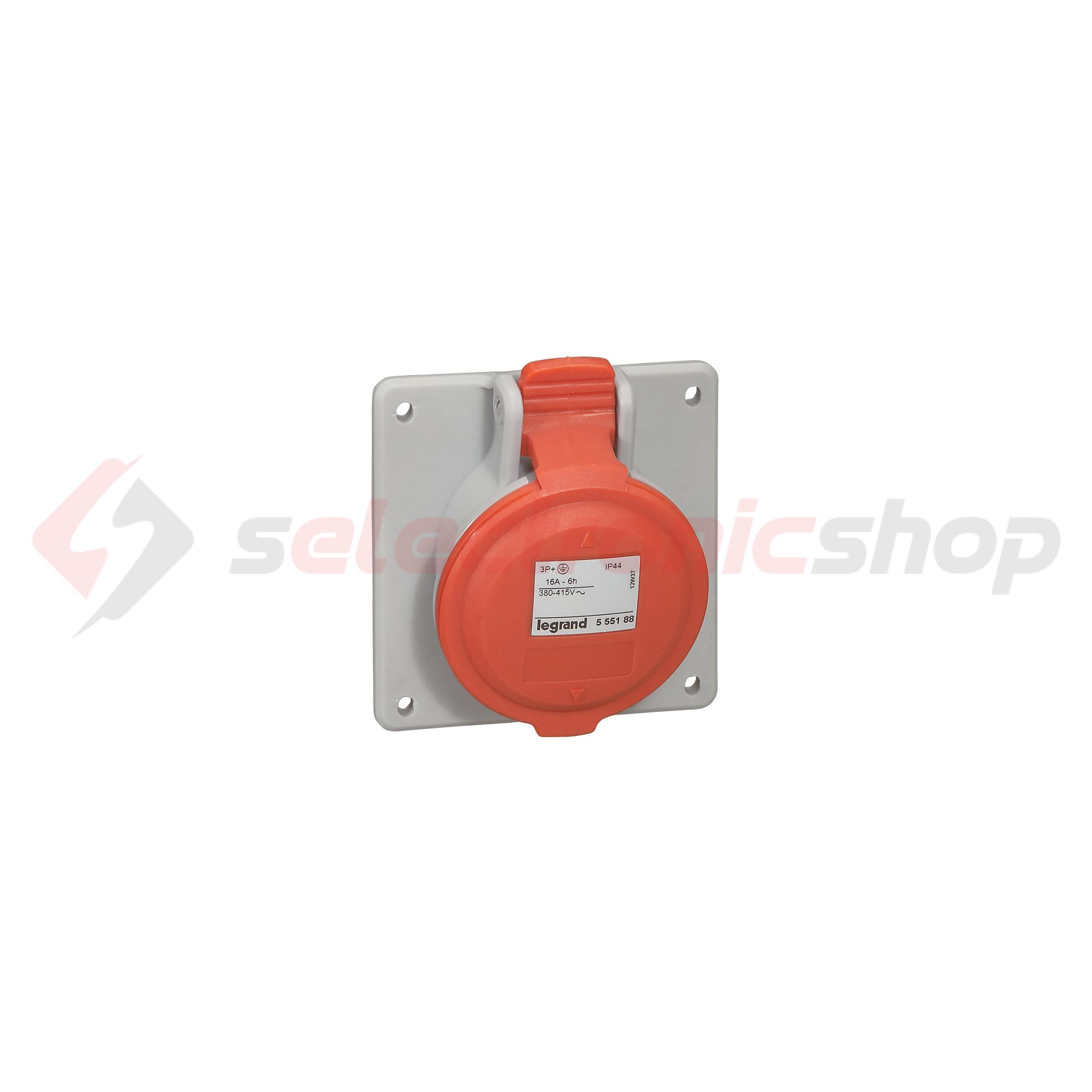 Ipari dugalj beépíthető 3P+N+E 16A 400V(50+60Hz) piros P17 Tempra PRO Dafbe-164k06 LEGRAND - 555189