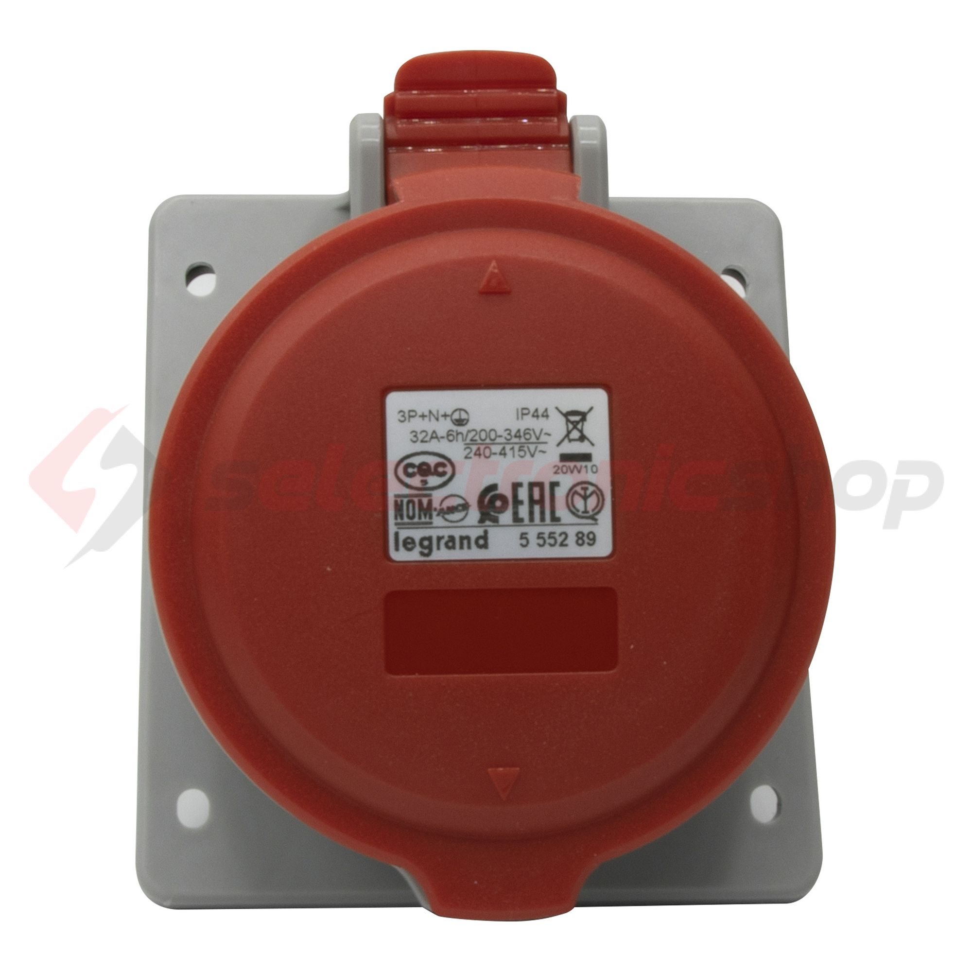 Ipari dugalj beépíthető 3P+N+E 32A 400V(50+60Hz) piros IP44 P17 Tempra PRO Dafbe-324k06 m LEGRAND - 555289