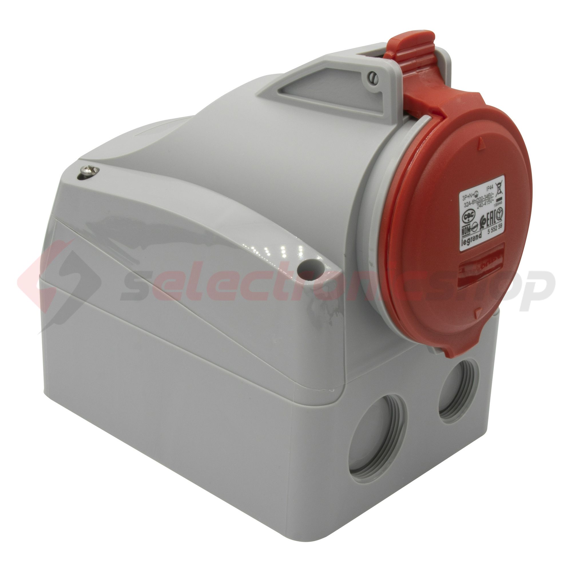 Ipari dugalj falra szerelhető 3P+N+E 32A 400V(50+60Hz) piros P17 Tempra PRO Dafr-324k06m LEGRAND - 555259