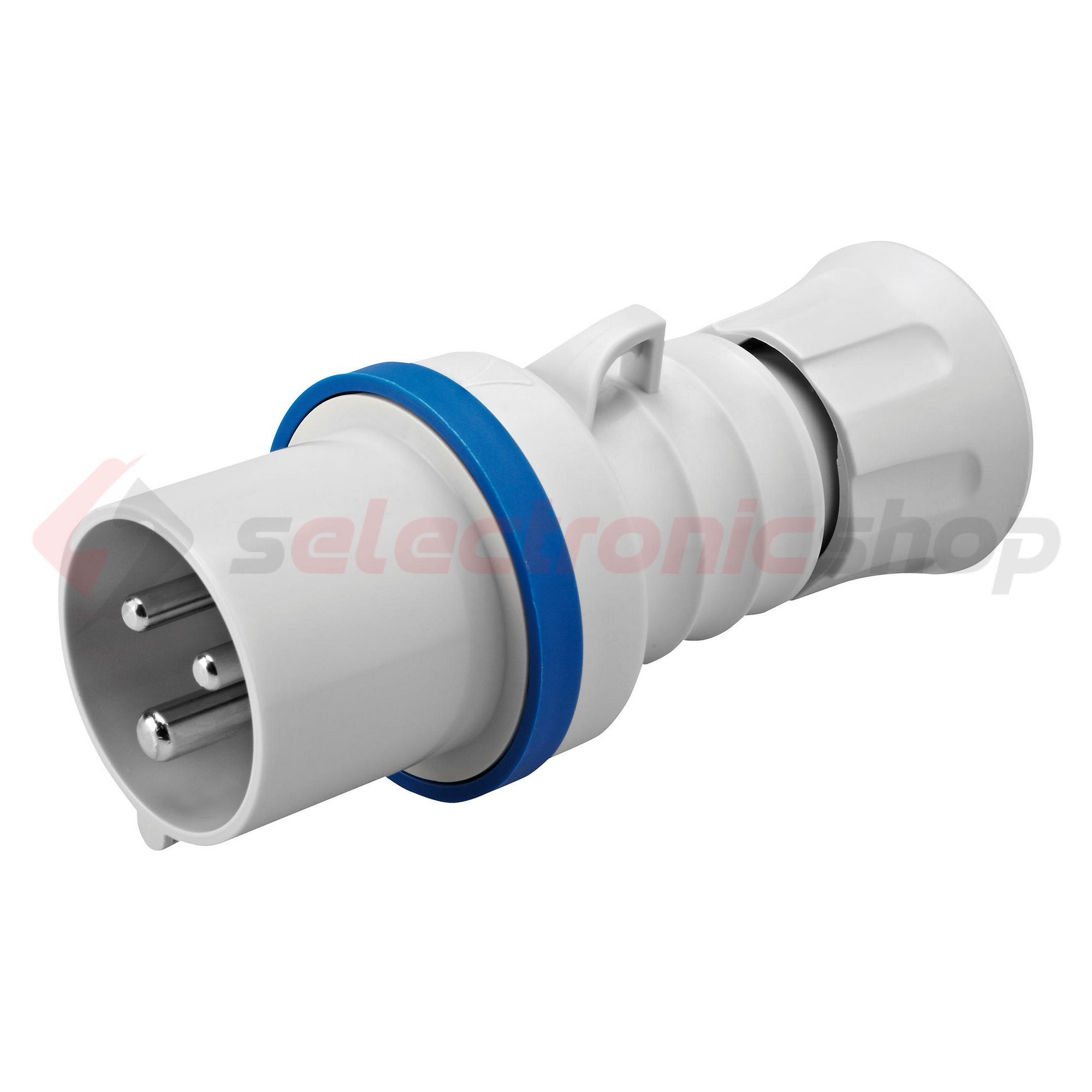 Ipari dugvilla lengő 2P+E 16A 200-250V(50+60Hz) kék IP44 műanyag csavaros IEC309HP GEWISS - GW60004H