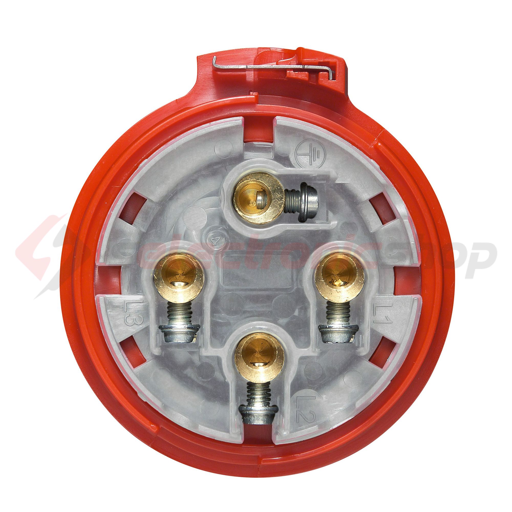 Ipari dugvilla lengő 3P+E 32A 380-415V(50+60Hz) piros IP44 műanyag P17 Tempra PRO LEGRAND - 555238