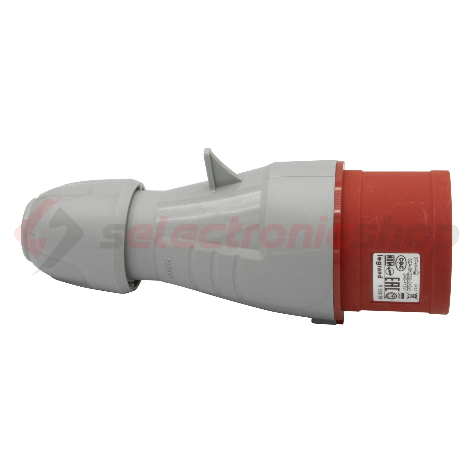 Ipari dugvilla lengő 3P+N+E 32A 380-415V(50+60Hz) piros IP44 műanyag P17 Tempra PRO LEGRAND - 555239