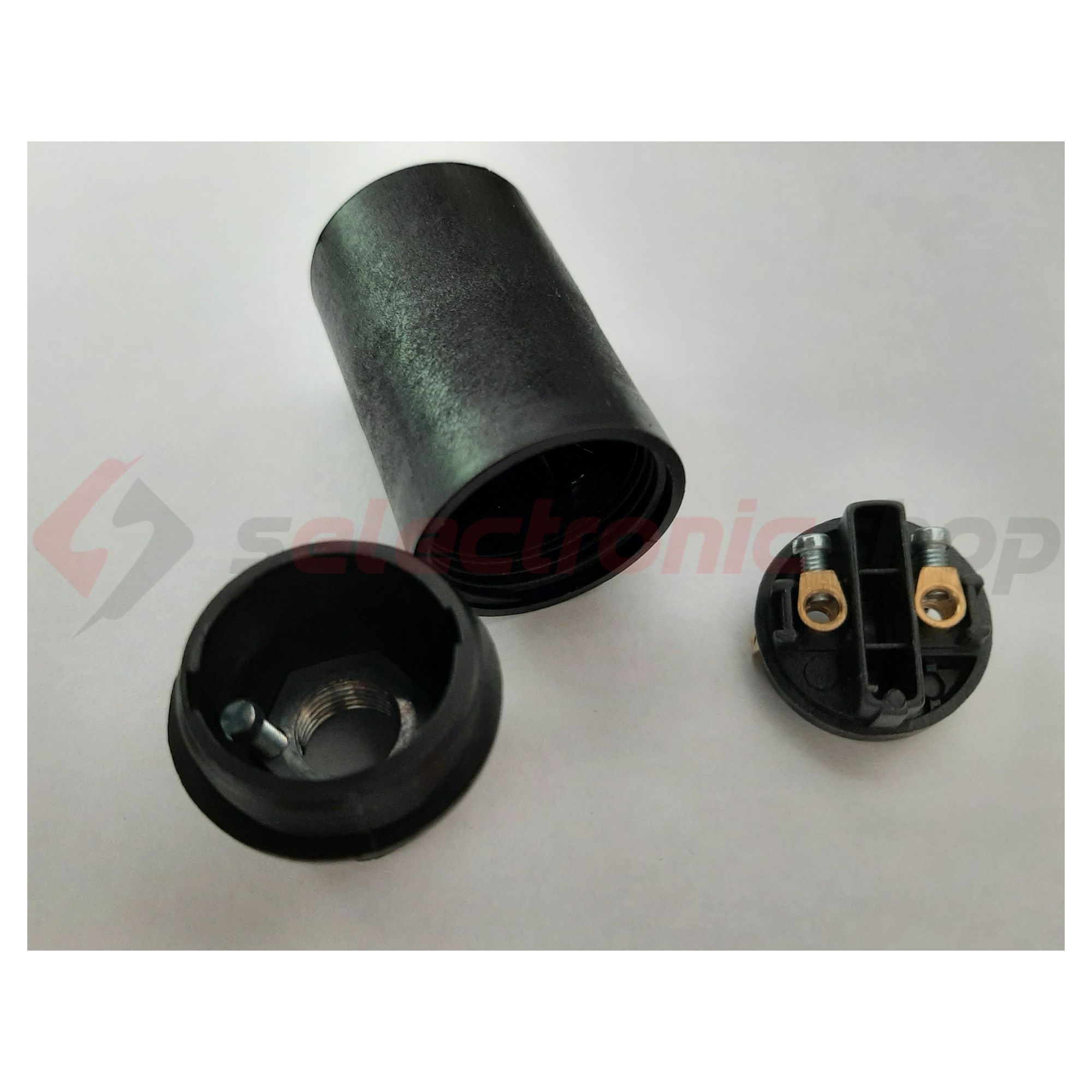 Izzólámpa foglalat 2A 250V Edison-menetes műanyag csavaros M10x1 F14-301m LEGRAND - 061300