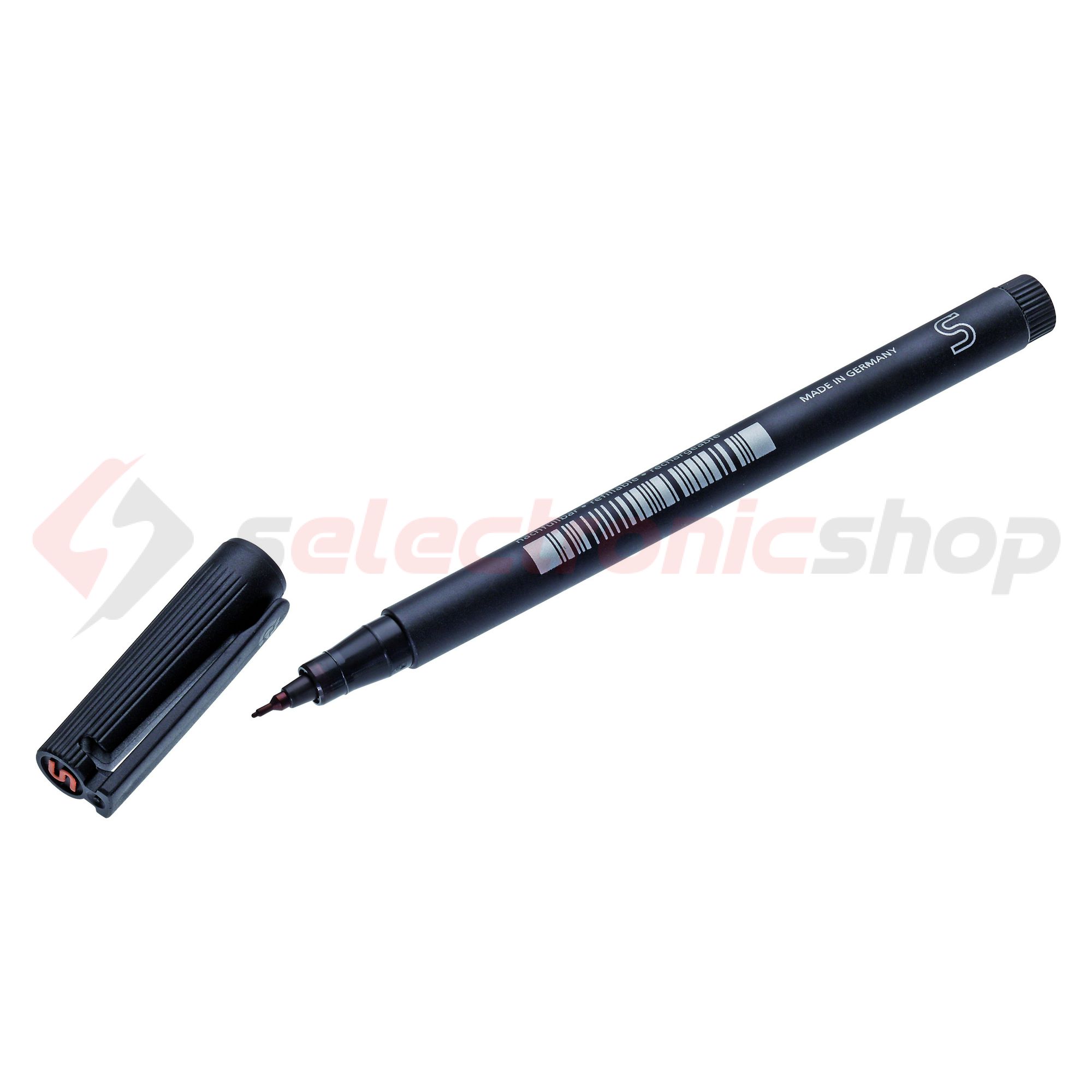 Jelölő 0,4mm filctoll fekete vízálló BS-1 CONTA-CLIP - 2034.0