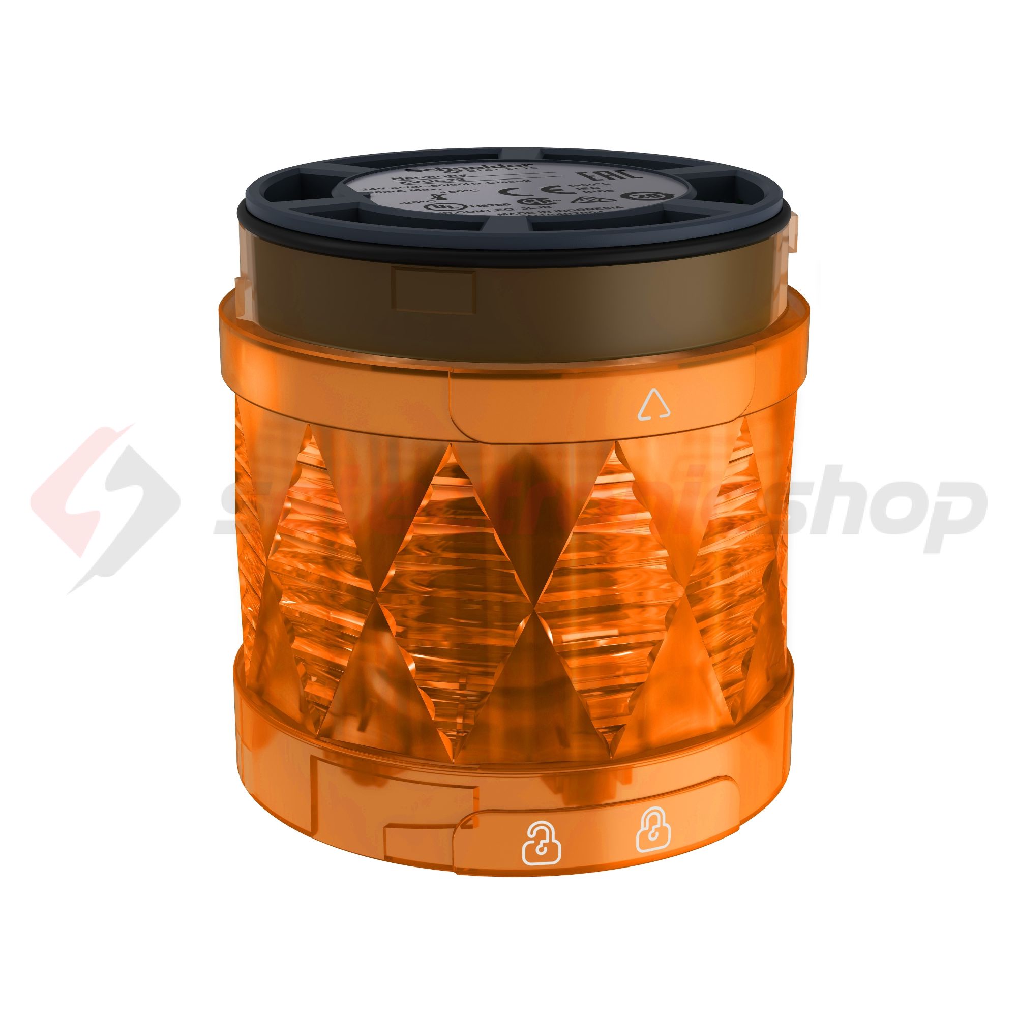 Jelzőoszlop-világítómodul folyamatos narancs 24V/AC50Hz 24V/DC LED IP65 Harmony XVU-C Schneider - XVUC25