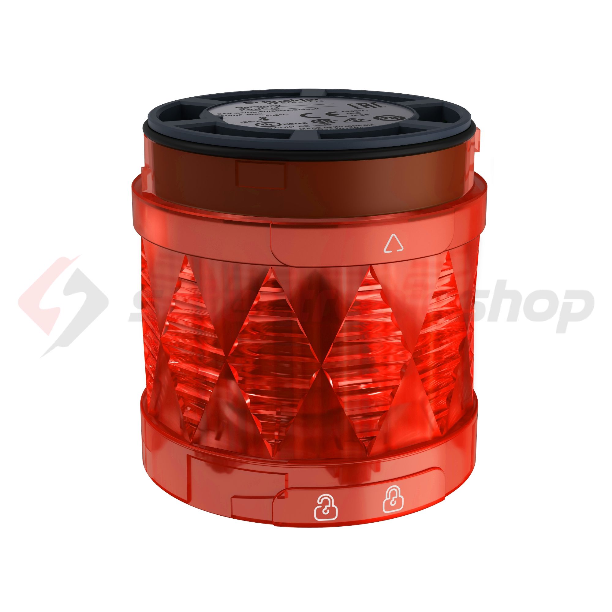 Jelzőoszlop-világítómodul folyamatos piros 24V/AC50Hz 24V/DC LED IP65 Harmony XVU-C Schneider - XVUC24