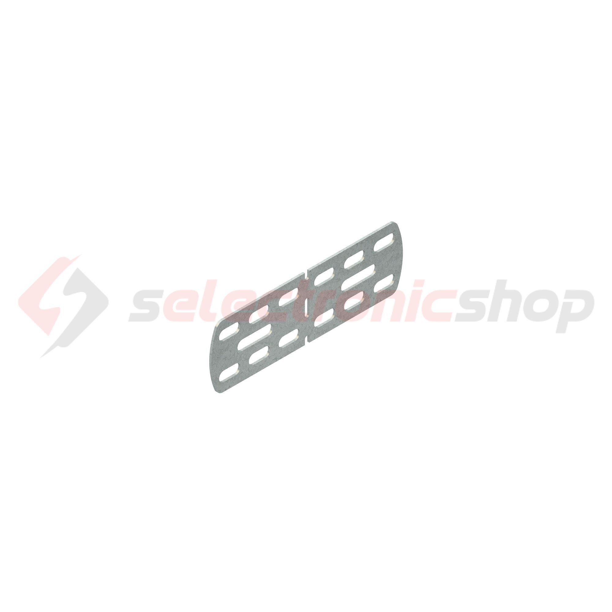 Kábeltálca összekötő univerzális hosszanti csavaros szalaghorganyzott 150mm RVV 60 Niedax - 4013339346301