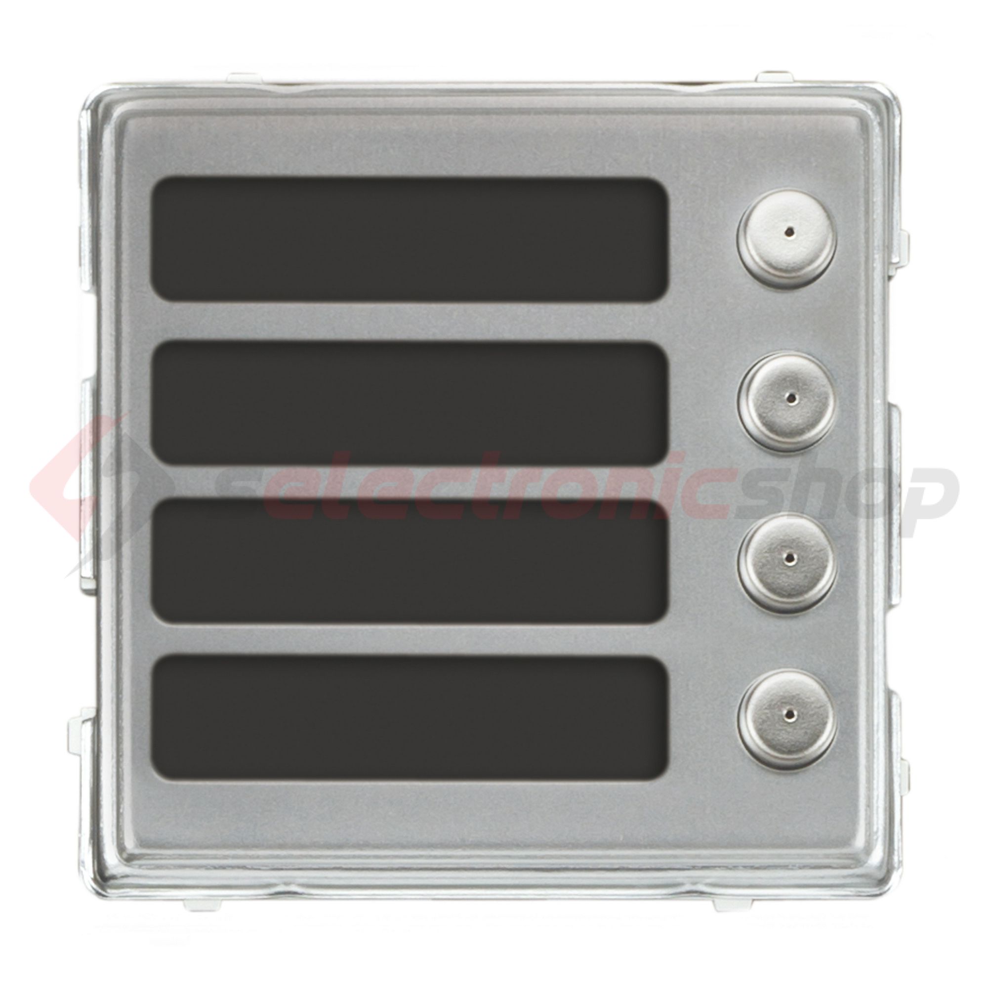 Kaputábla hívómodul 4-gomb IP42 süllyesztett téglalap alumínium nemesacél Sinthesi S2 URMET - 1148/14