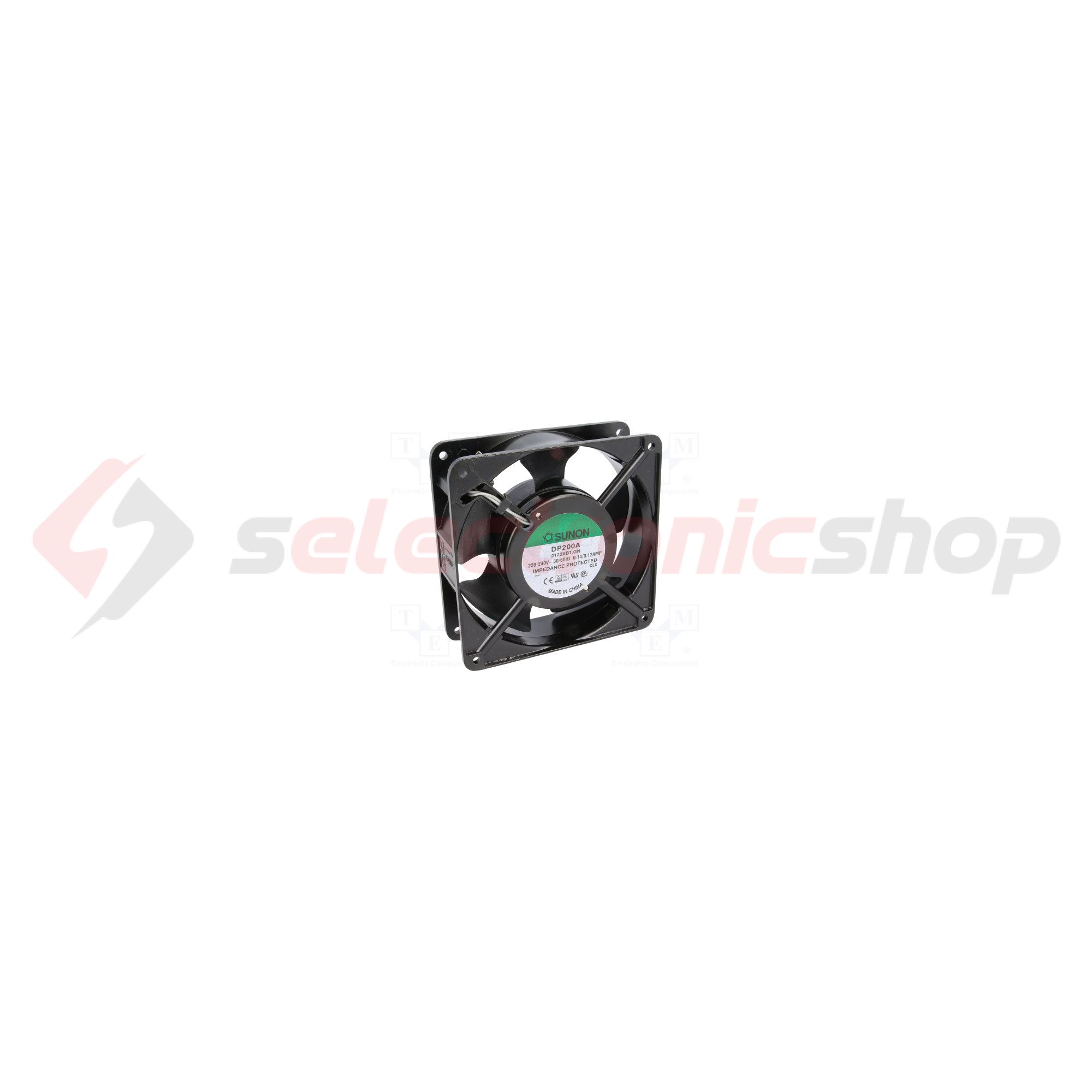 Készülék ventilátor axiál 79m3/h 37dB(A) 230V 50Hz 28501/min 120mm x 120mm x 38mm Sunon - DP200A